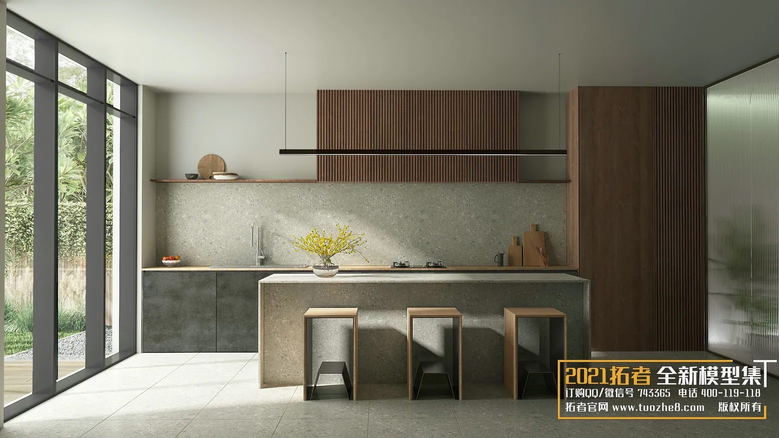 EXTENSION 2021 – 5. KITCHEN – DINING – 36vr – VRAY