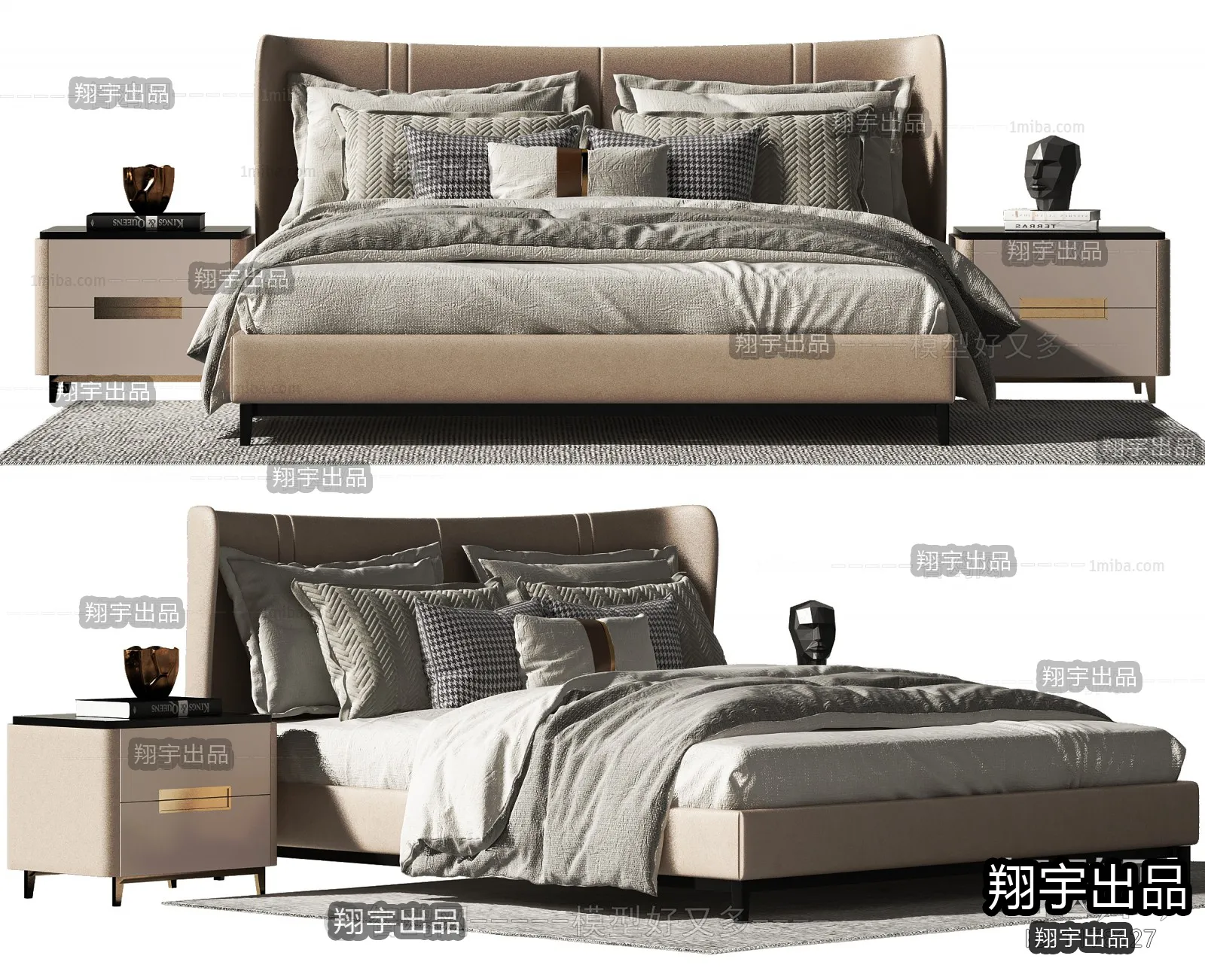 BED – A2 – FURNITURE 3D MODELS 2022 (VRAY)