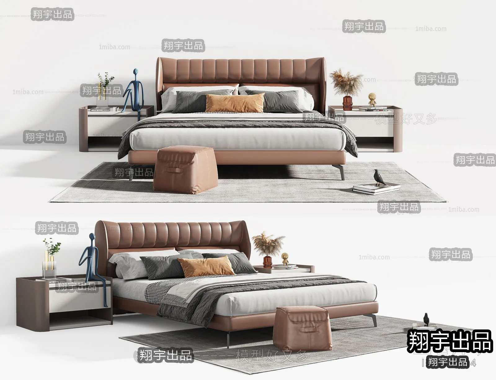 BED – A9 – FURNITURE 3D MODELS 2022 (VRAY)