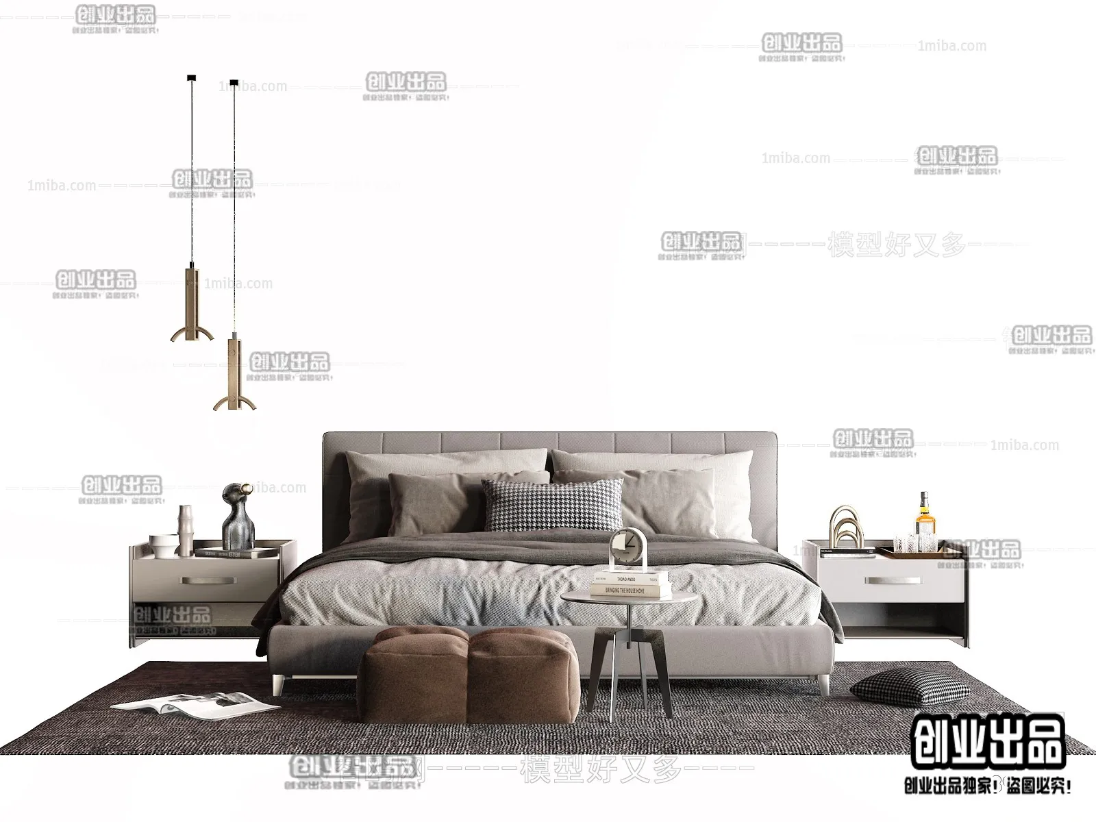 BED – B33 – FURNITURE 3D MODELS 2022 (VRAY)