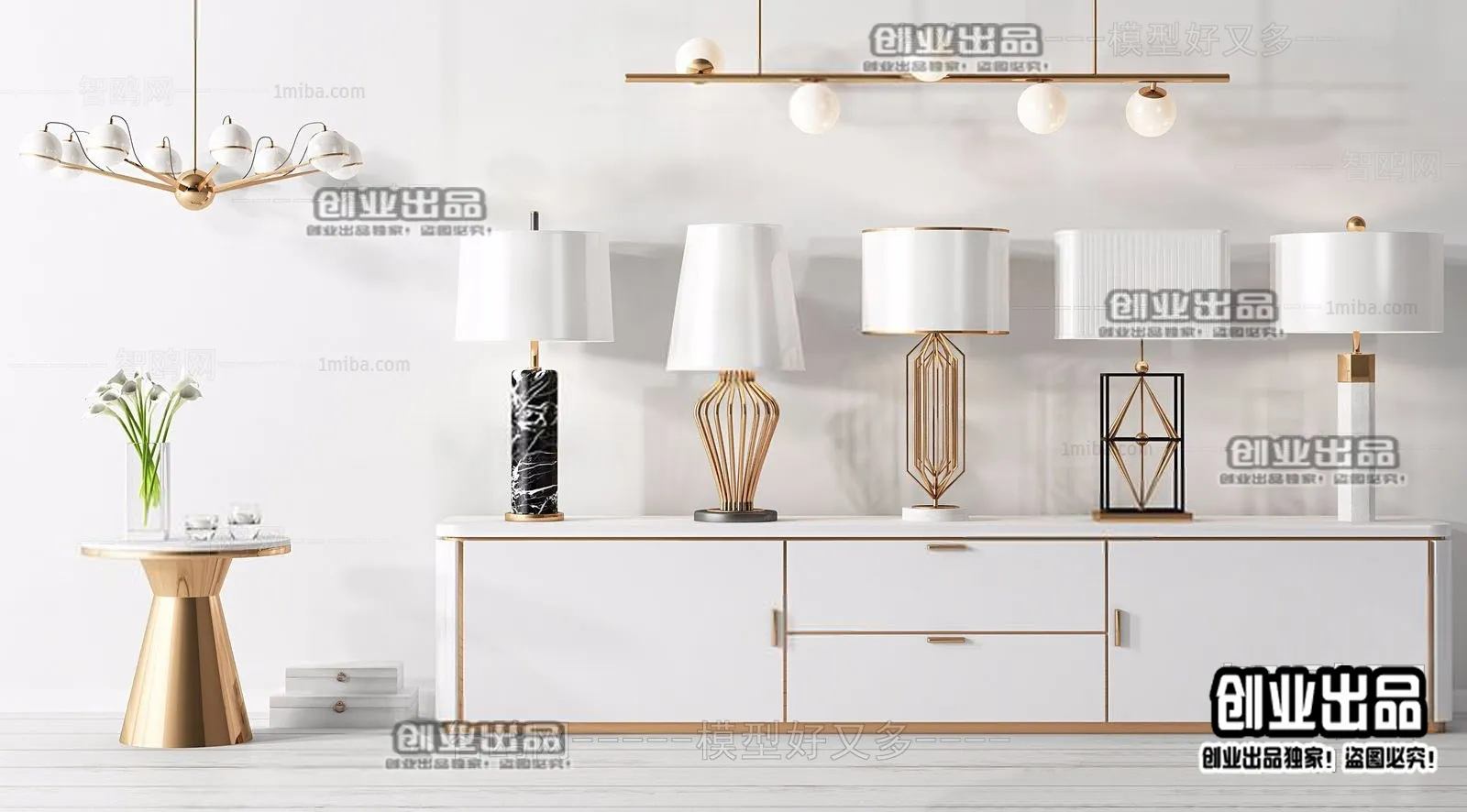 CABINET TV – A107 – FURNITURE 3D MODELS 2022 (VRAY)