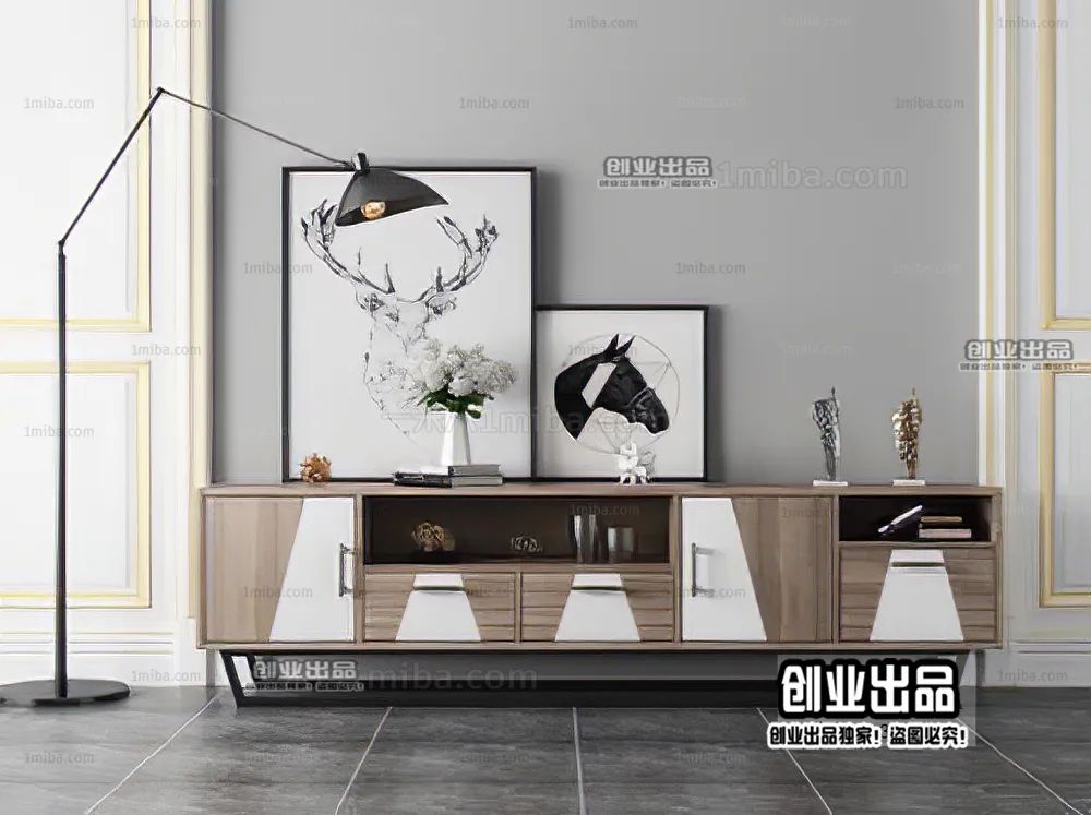 CABINET TV – A80 – FURNITURE 3D MODELS 2022 (VRAY)