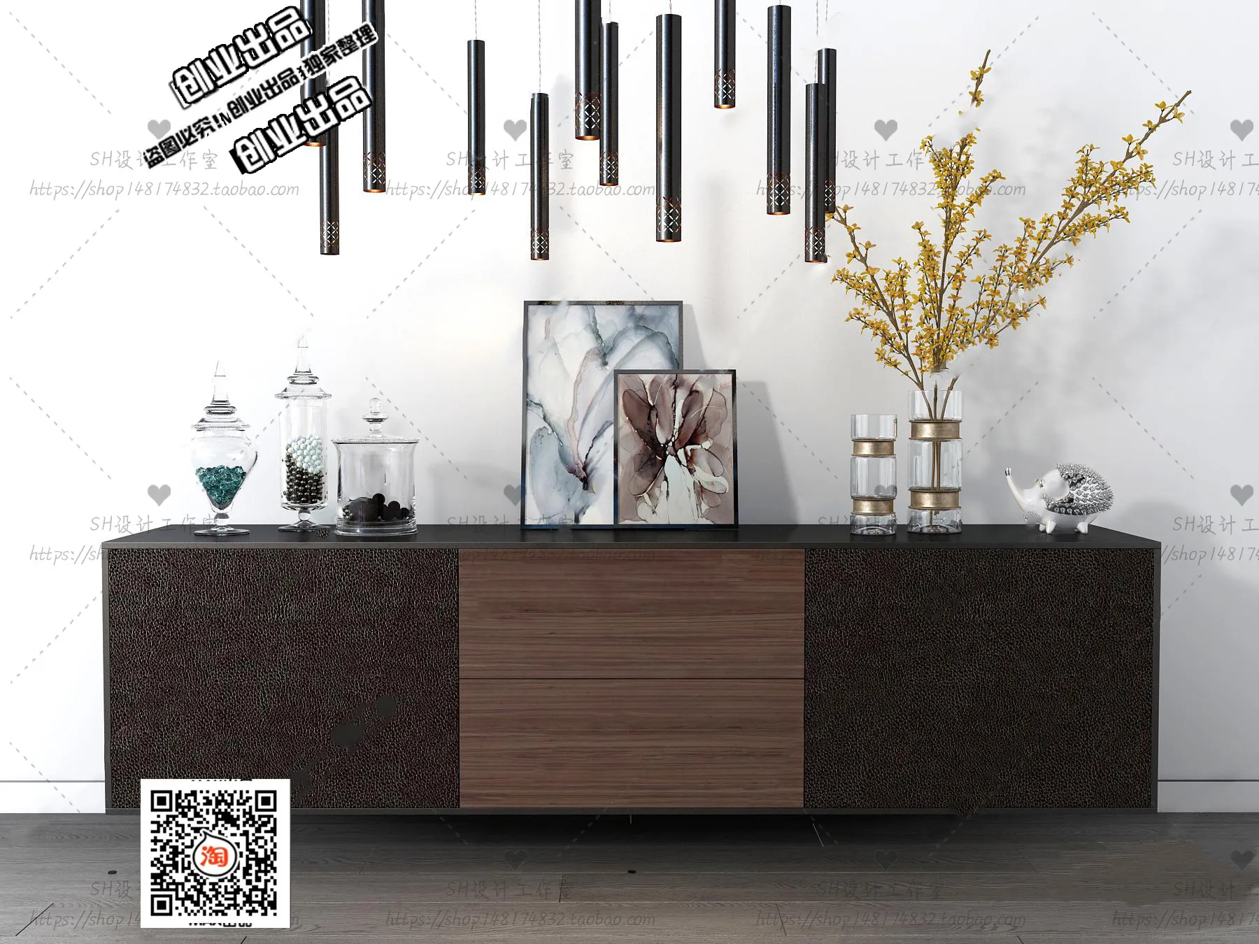 CABINET TV – B88 – FURNITURE 3D MODELS 2022 (VRAY)