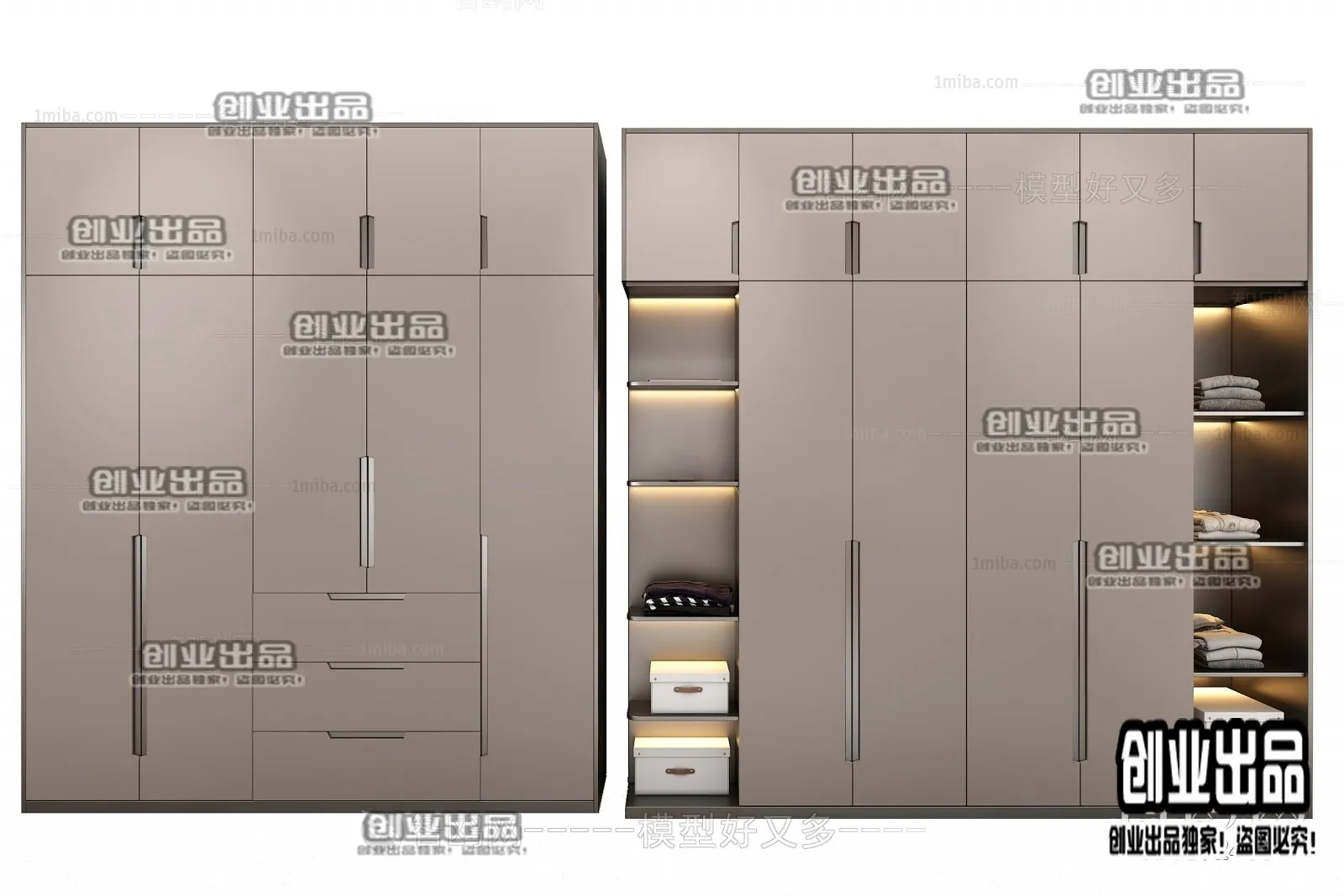 WARDROBE – 47 – FURNITURE 3D MODELS 2022 (VRAY)