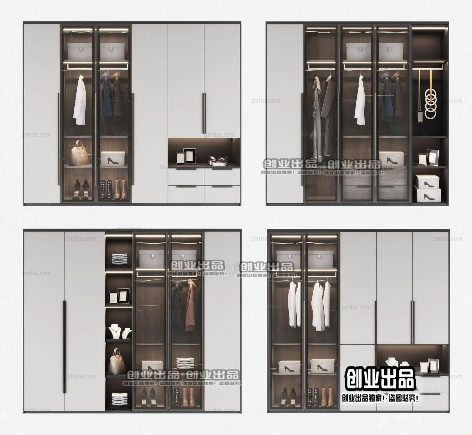 WARDROBE – 53 – FURNITURE 3D MODELS 2022 (VRAY)