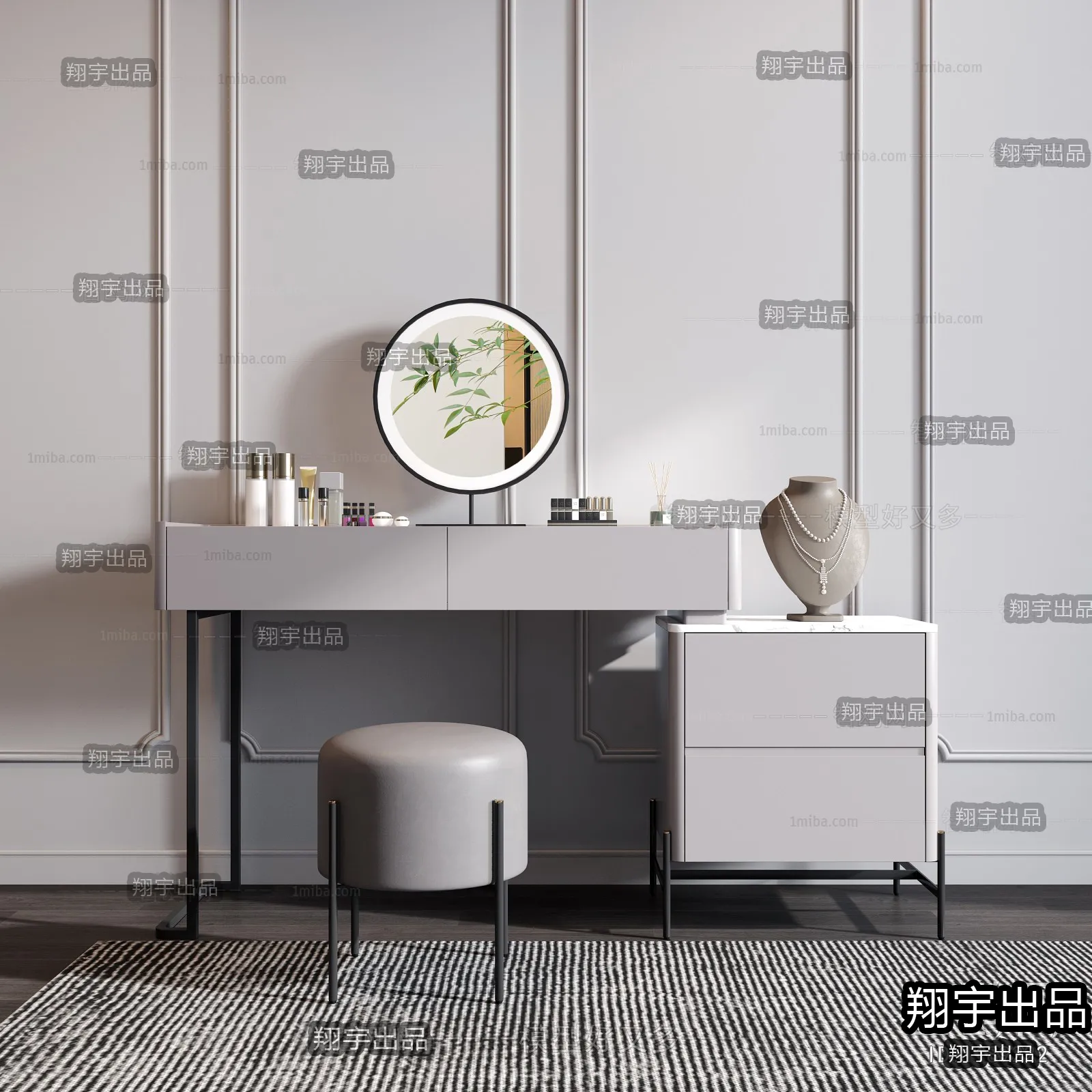 DRESSING TABLE – A1 – FURNITURE 3D MODELS 2022 (VRAY)