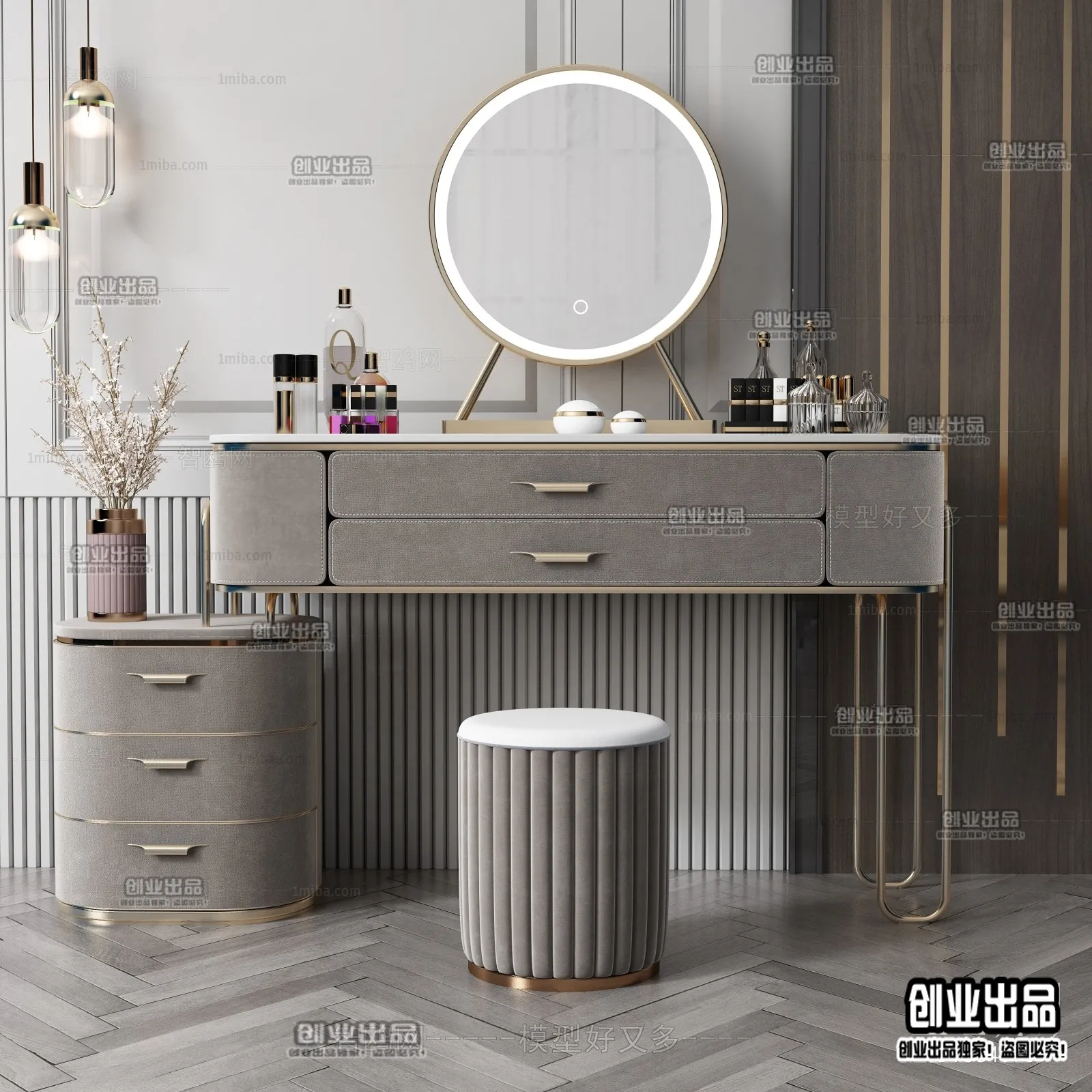 DRESSING TABLE – B15 – FURNITURE 3D MODELS 2022 (VRAY)