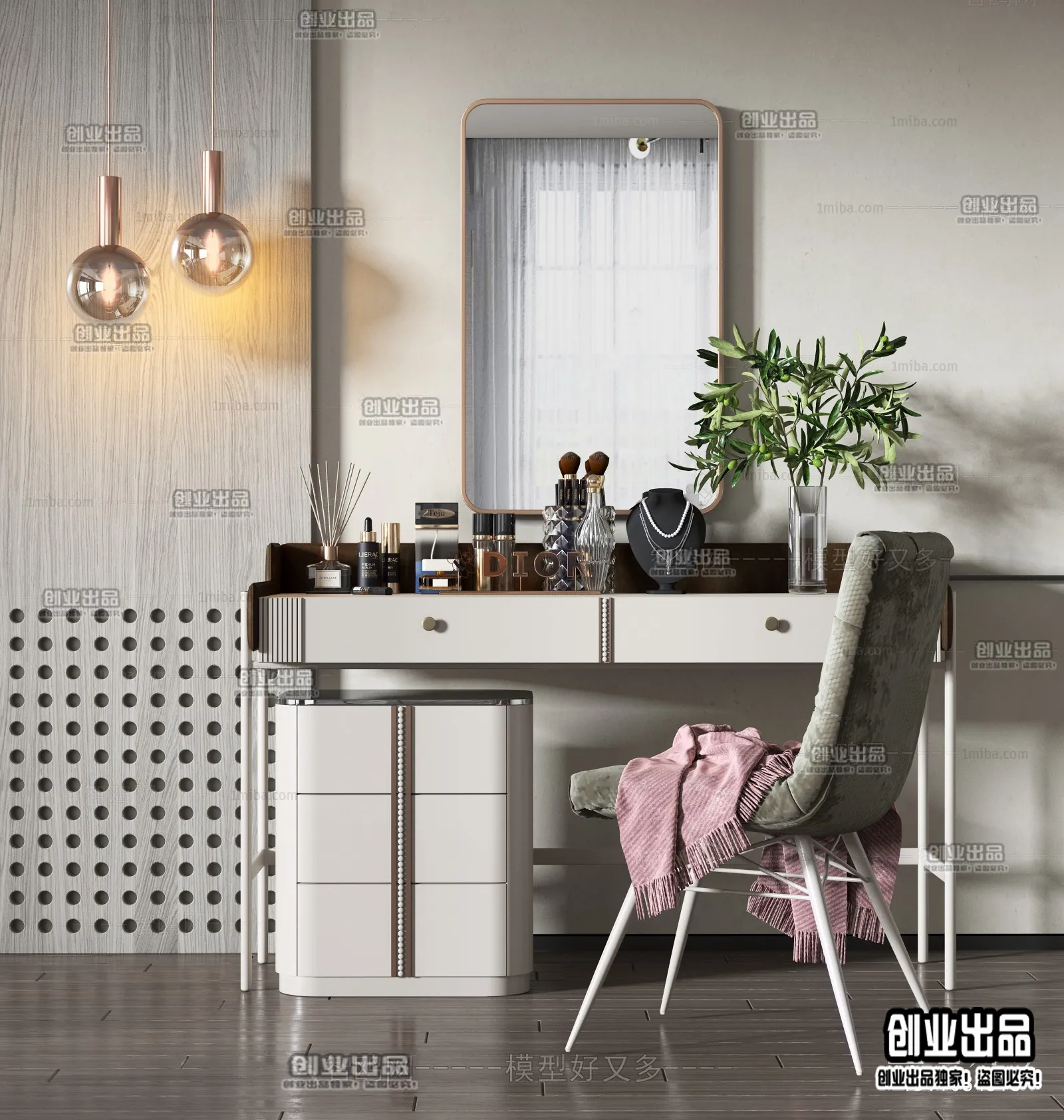 DRESSING TABLE – B16 – FURNITURE 3D MODELS 2022 (VRAY)