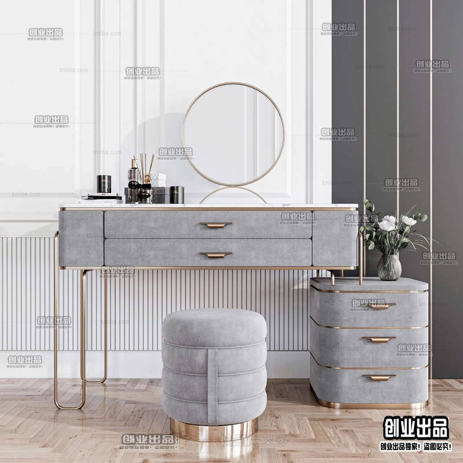 DRESSING TABLE – B24 – FURNITURE 3D MODELS 2022 (VRAY)