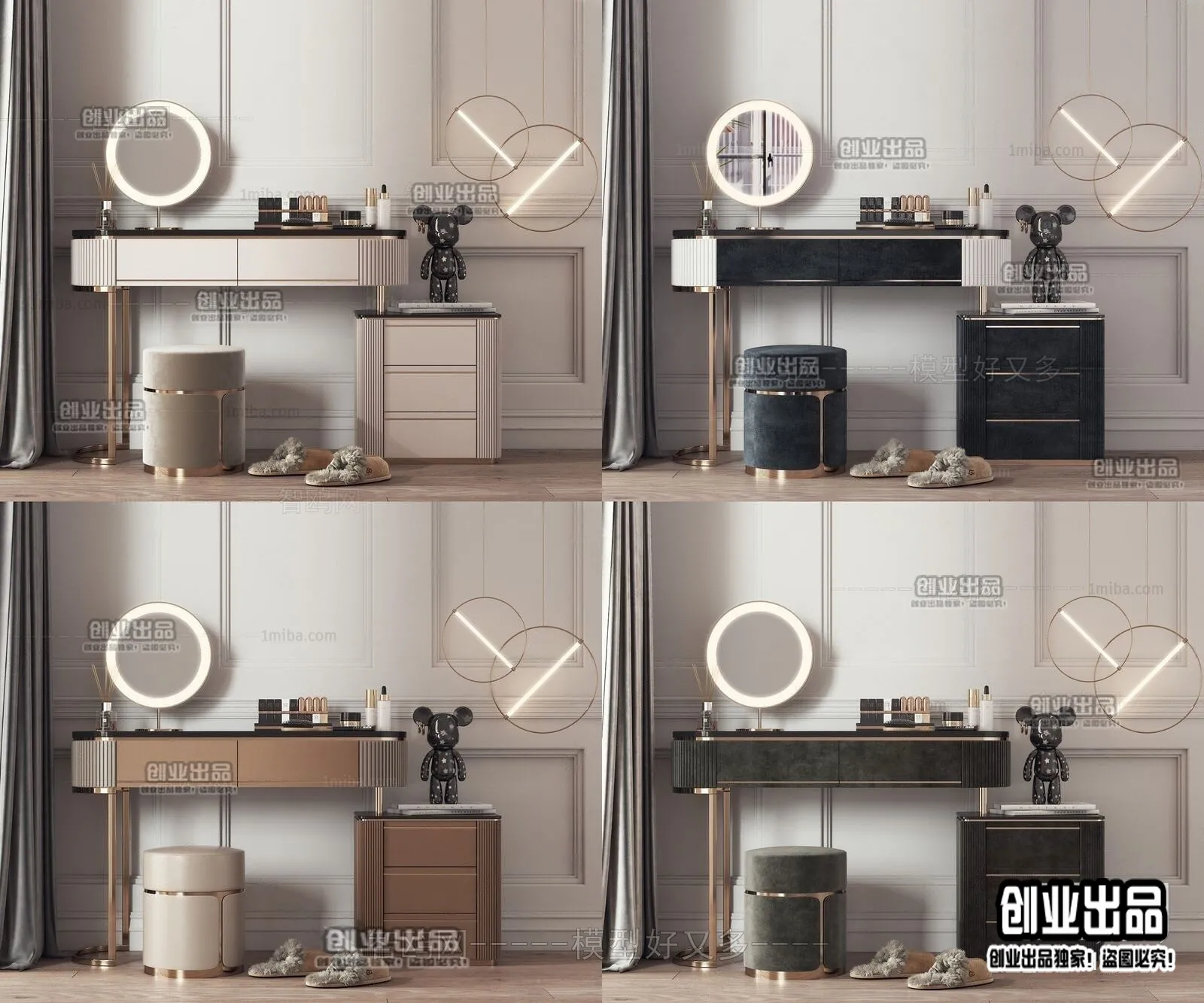 DRESSING TABLE – B30 – FURNITURE 3D MODELS 2022 (VRAY)