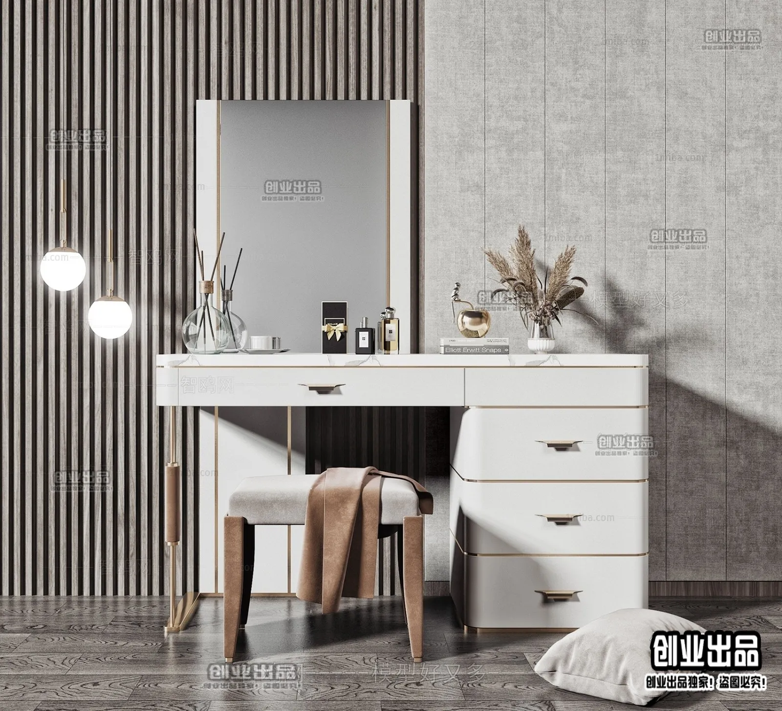 DRESSING TABLE – B32 – FURNITURE 3D MODELS 2022 (VRAY)