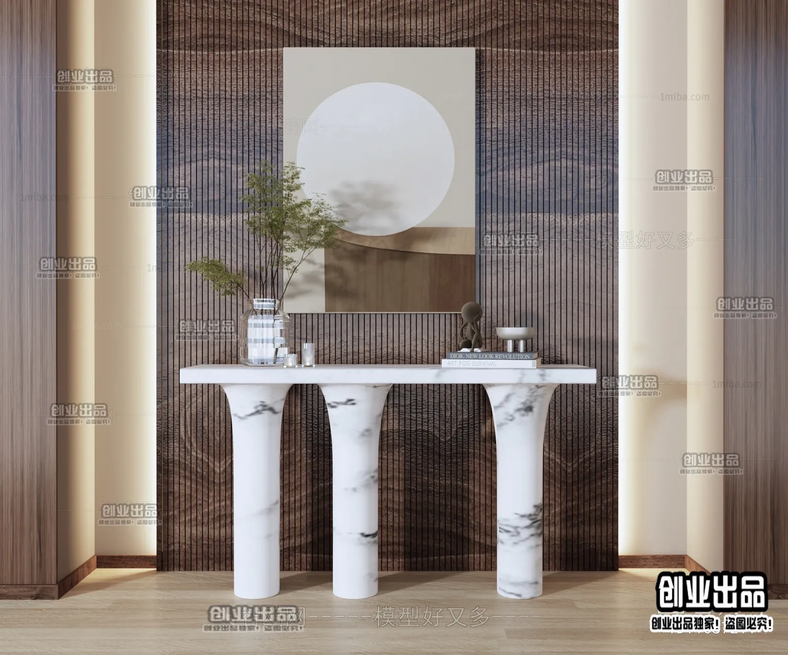 CONSOLE TABLE – 21 – FURNITURE 3D MODELS 2022 (VRAY)