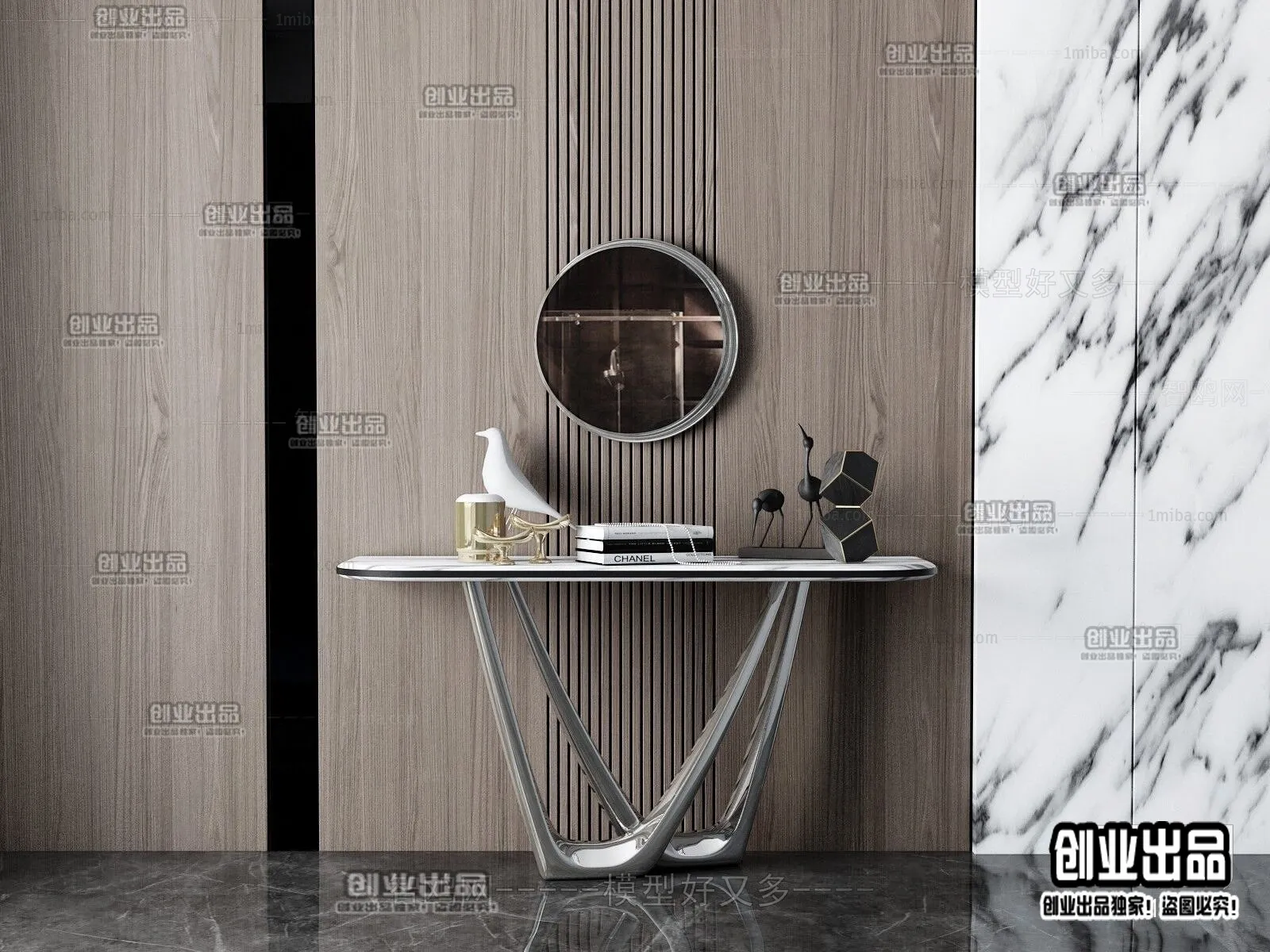 CONSOLE TABLE – 34 – FURNITURE 3D MODELS 2022 (VRAY)