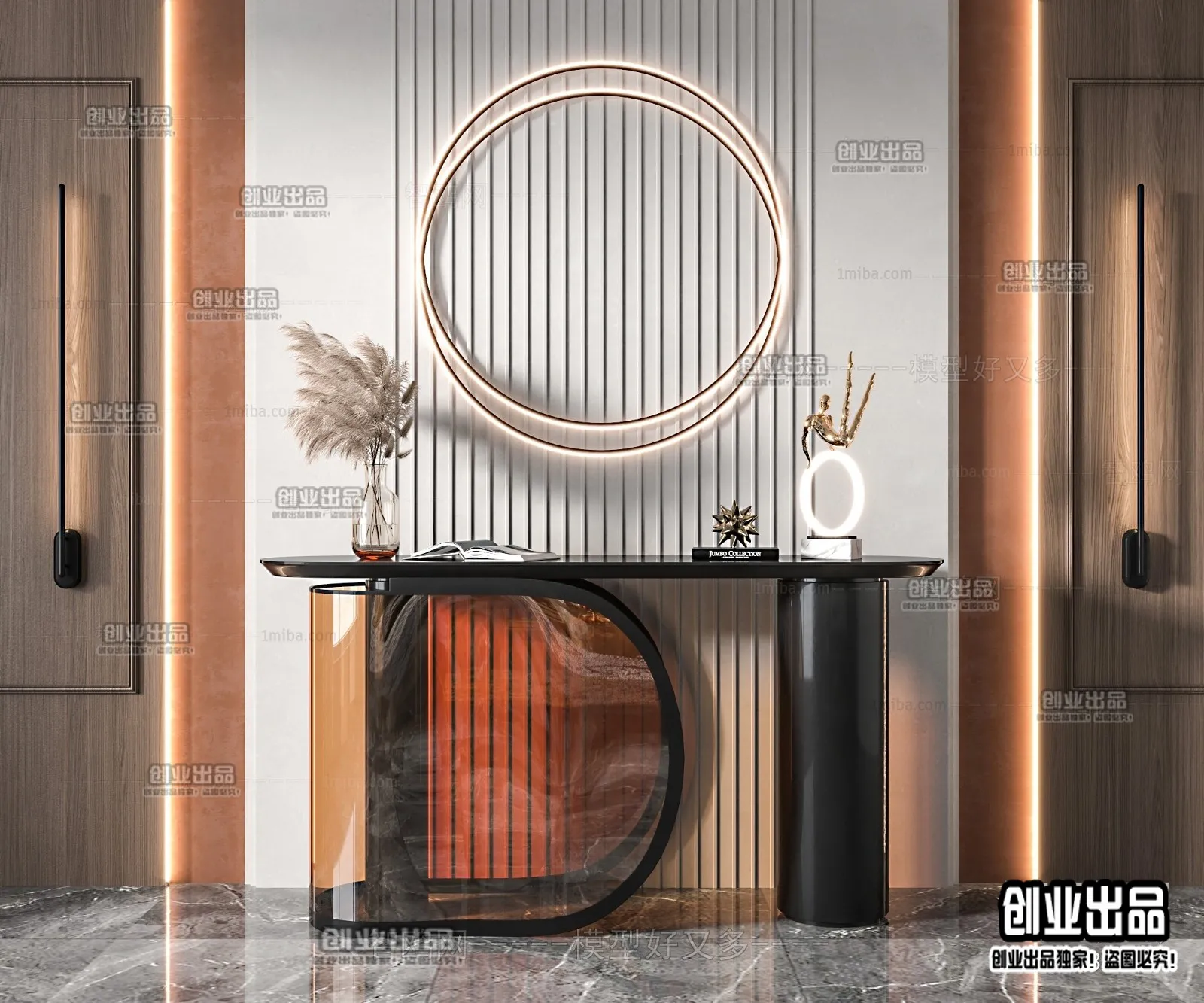 CONSOLE TABLE – 8 – FURNITURE 3D MODELS 2022 (VRAY)
