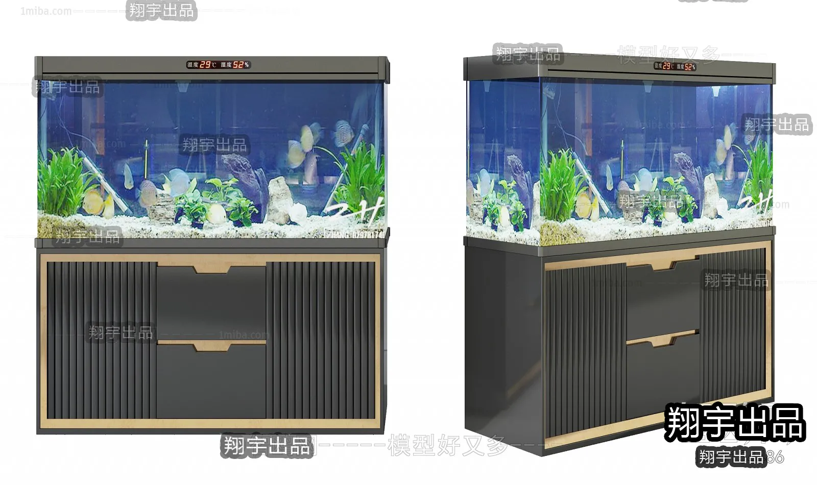 FISH TANK – 1 – FURNITURE 3D MODELS 2022 (VRAY)