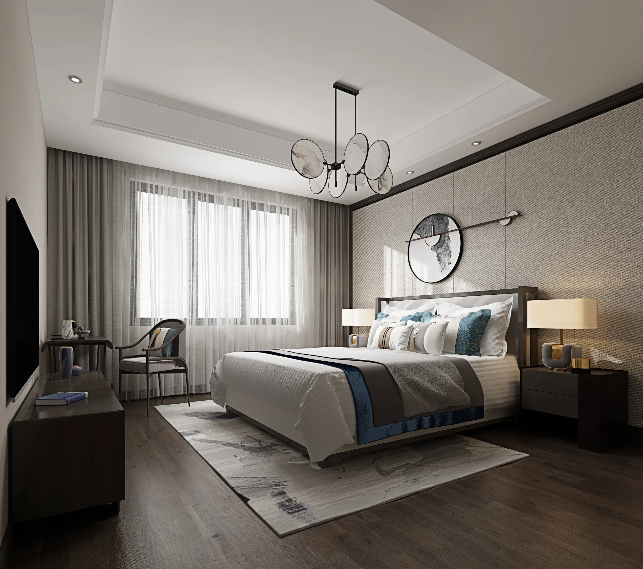 FULL SCENE 3DS MAX – CORONA RENDER – BEDROOM – 032