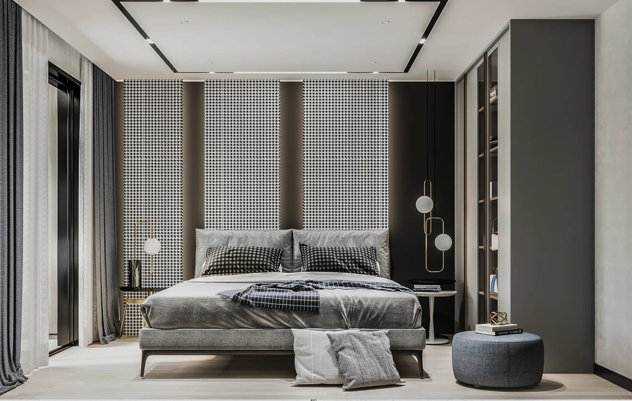 FULL SCENE 3DS MAX – CORONA RENDER – BEDROOM – 046
