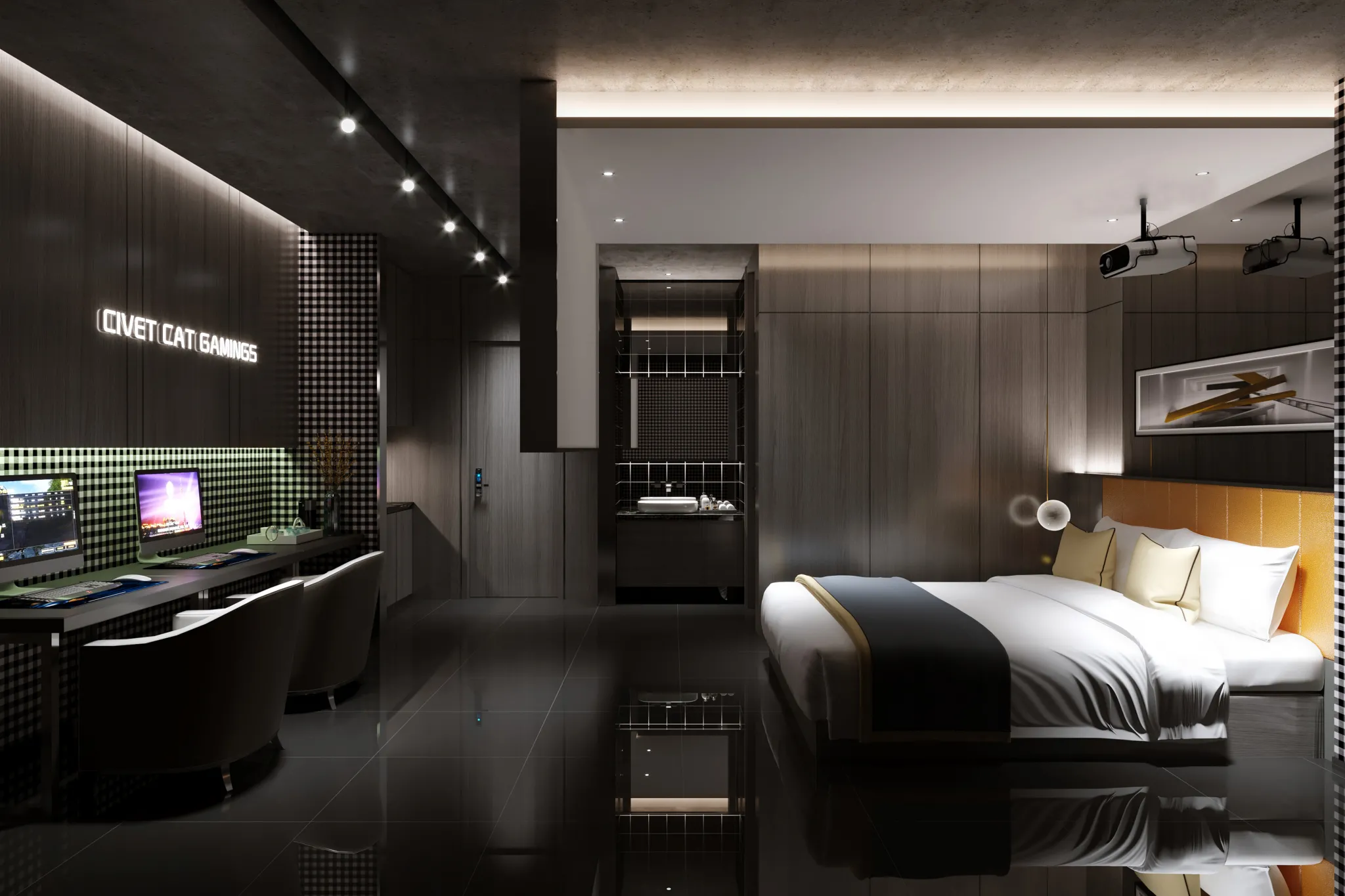 FULL SCENE 3DS MAX – CORONA RENDER – BEDROOM – 059