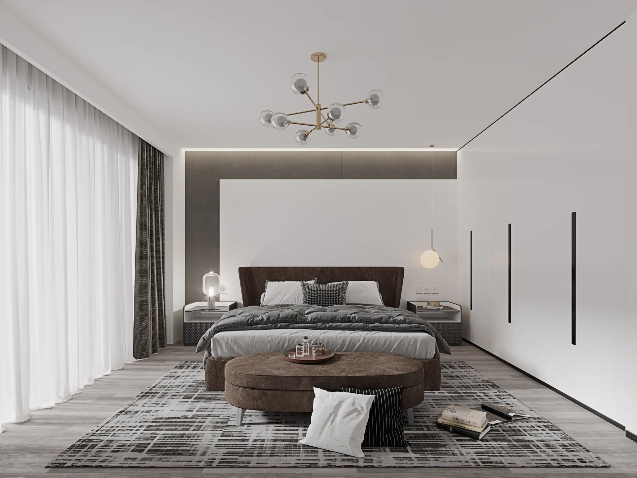 FULL SCENE 3DS MAX – CORONA RENDER – BEDROOM – 068