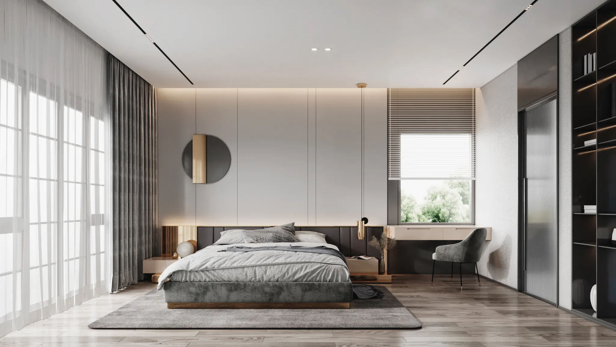 FULL SCENE 3DS MAX – CORONA RENDER – BEDROOM – 079