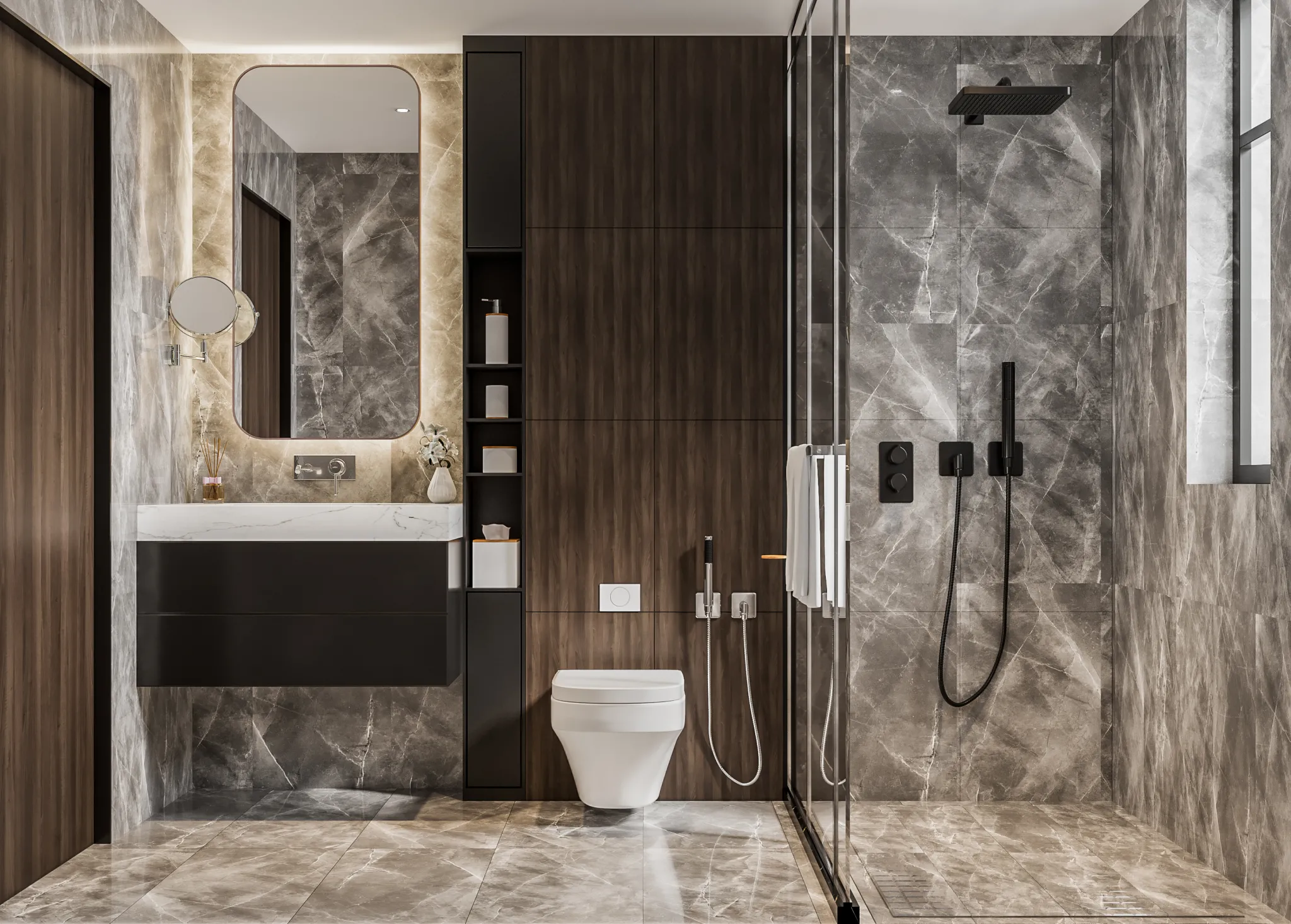 FULL SCENE 3DS MAX – CORONA RENDER – BATHROOM – 003