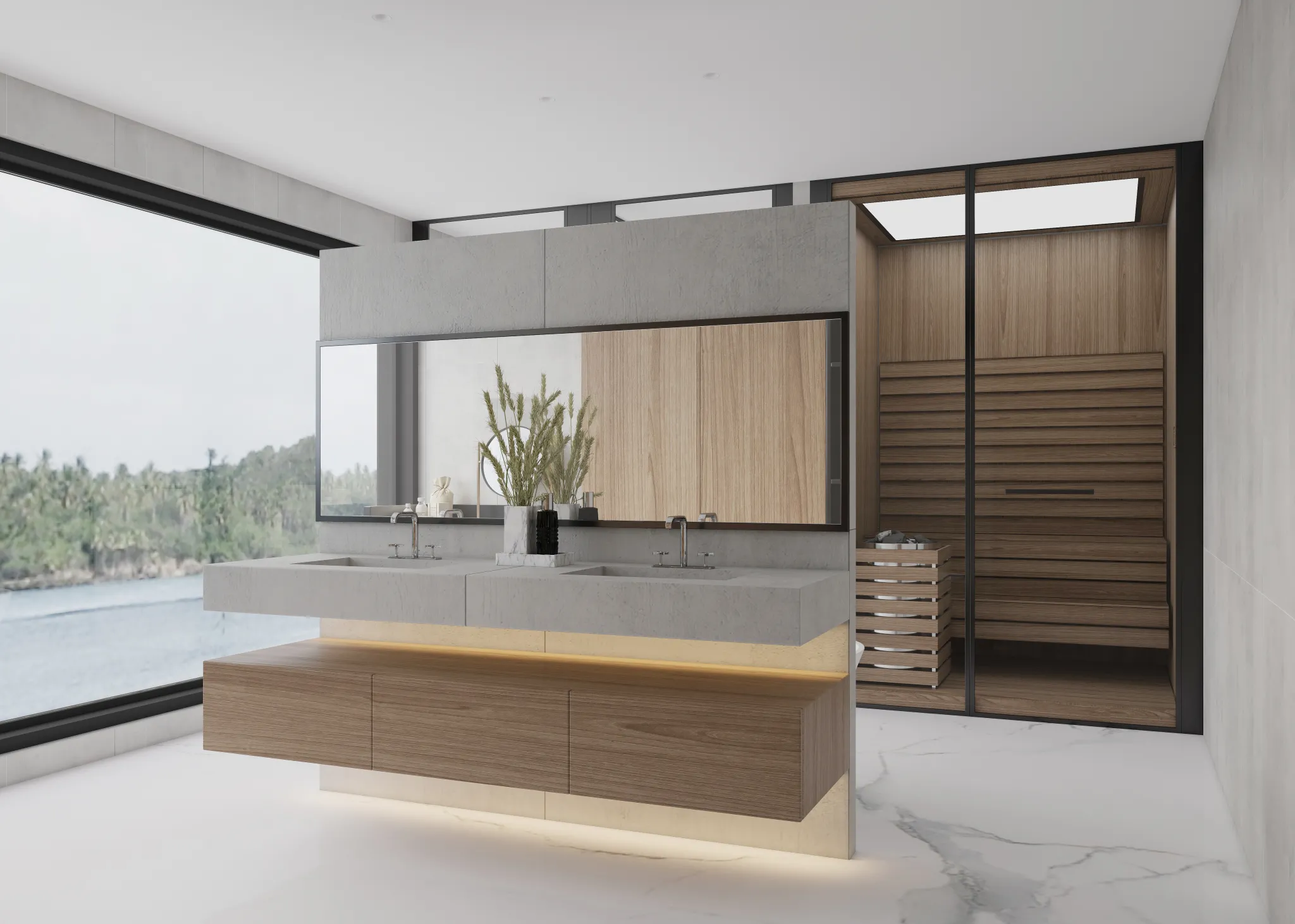 FULL SCENE 3DS MAX – CORONA RENDER – BATHROOM – 011