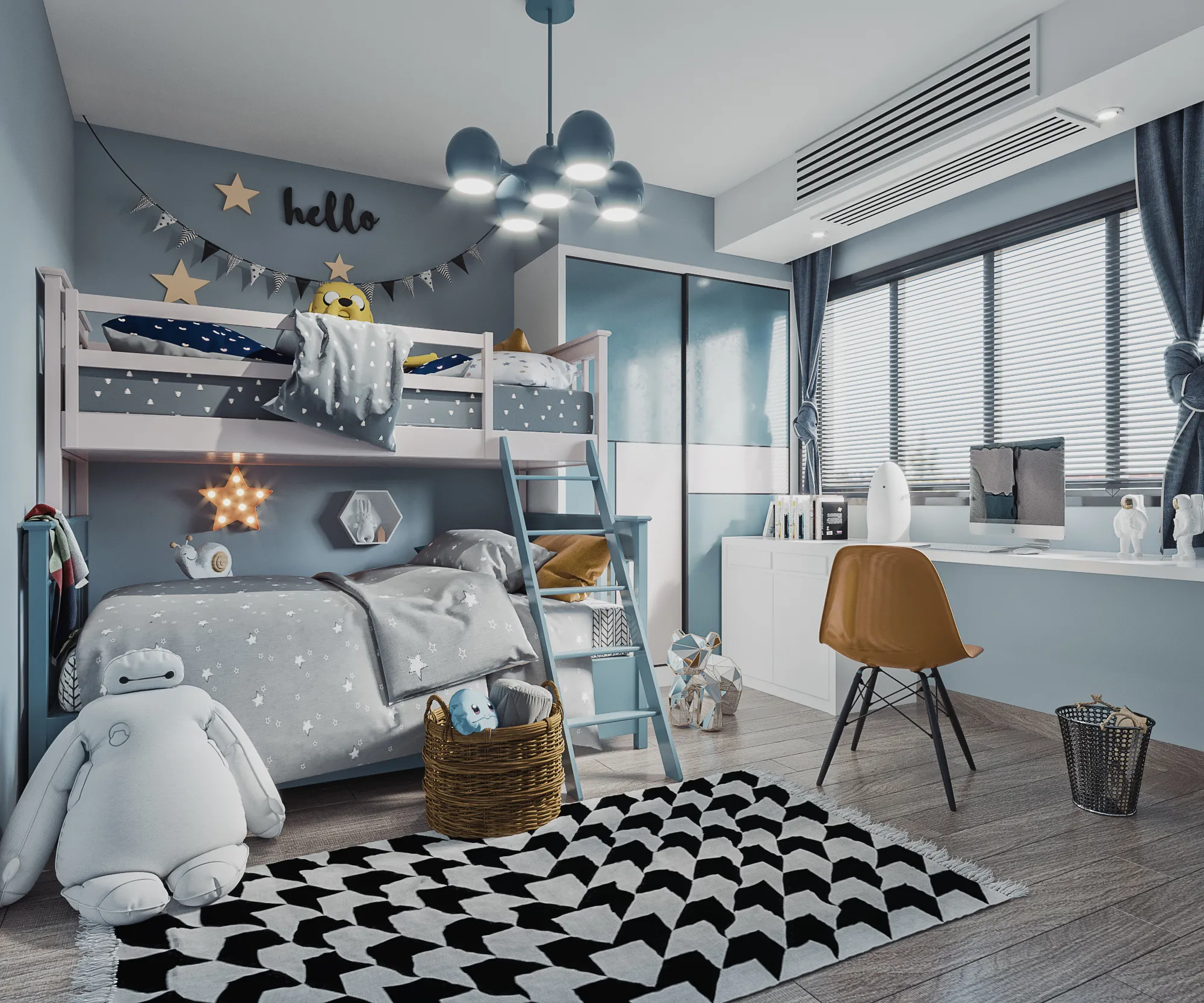 FULL SCENE 3DS MAX – CORONA RENDER – CHILDROOM – 007