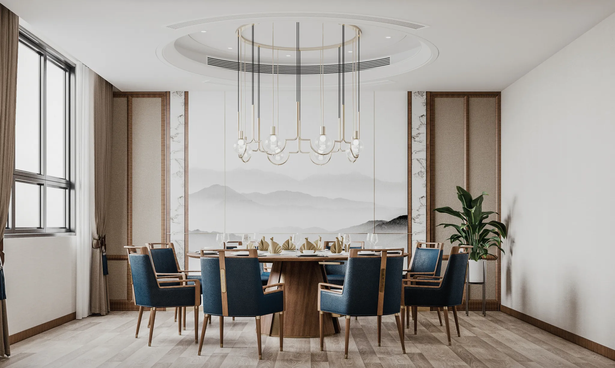 FULL SCENE 3DS MAX – CORONA RENDER – RESTAURANTS – 007