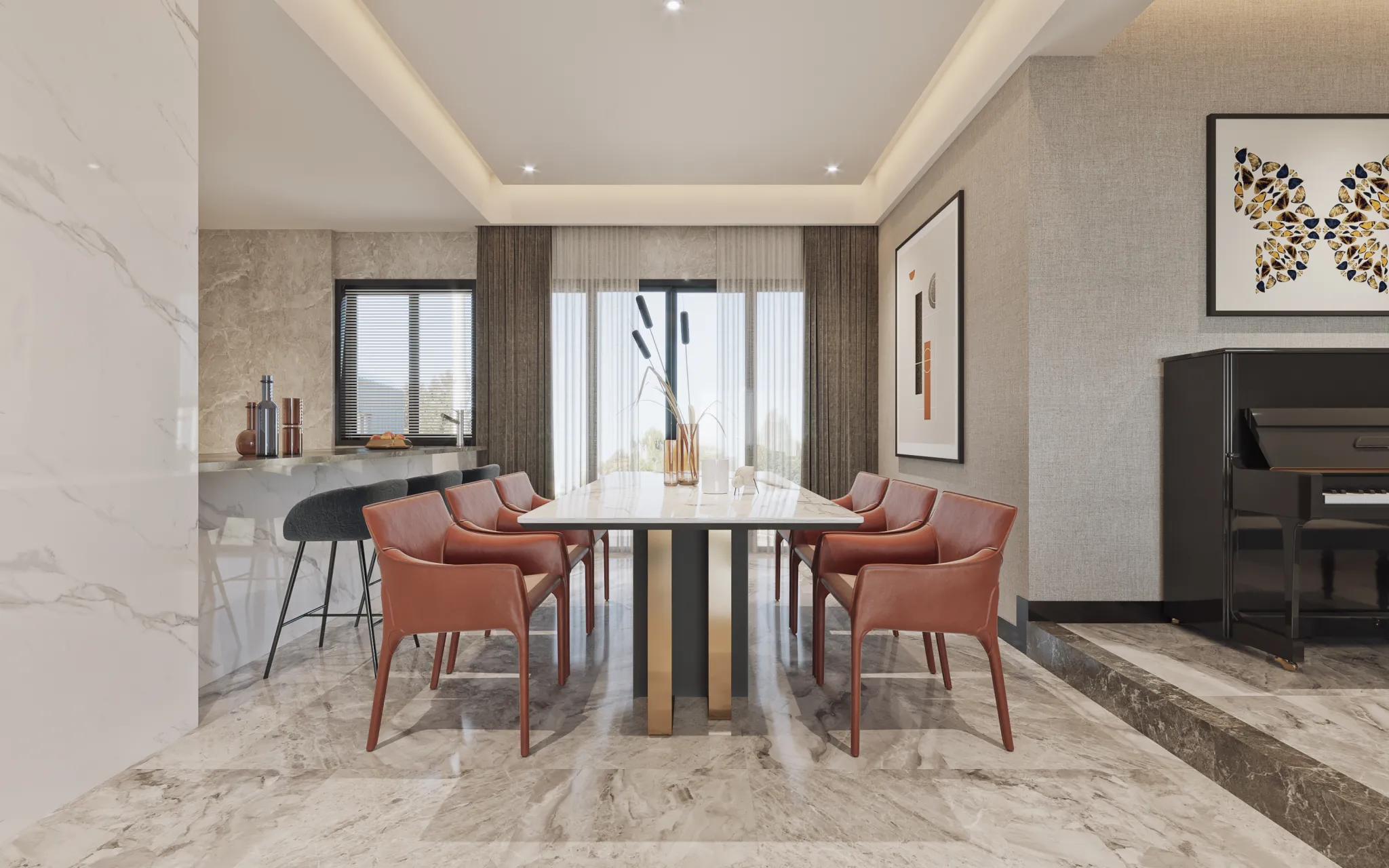 FULL SCENE 3DS MAX – CORONA RENDER – RESTAURANTS – 012