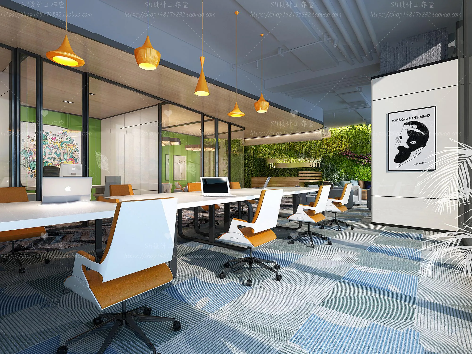 OFFICE – 3D SCENES – BLOCK – 363