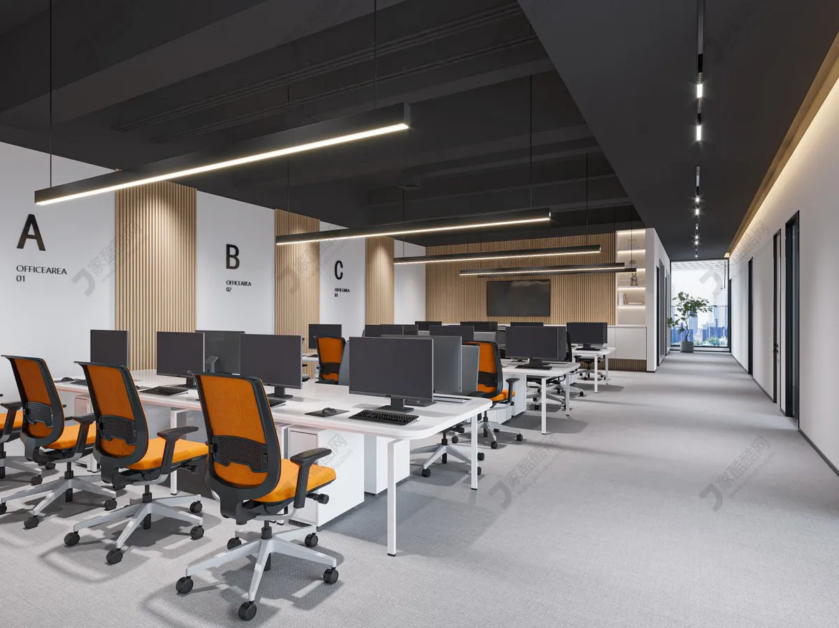 OFFICE SPACE – 3D SCENES – VRAY – 006
