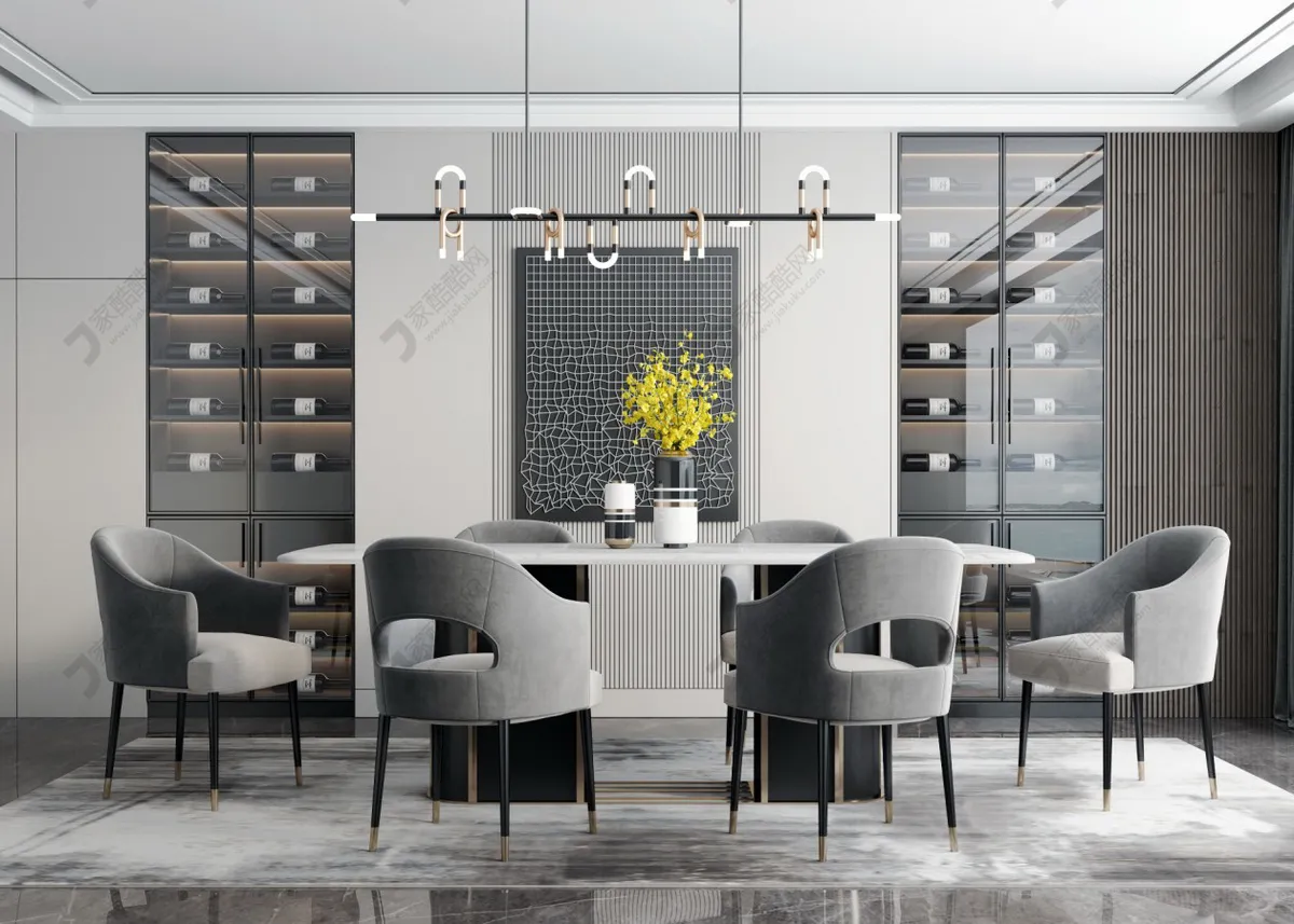DINING ROOM – VRAY – 3DS MAX – 008