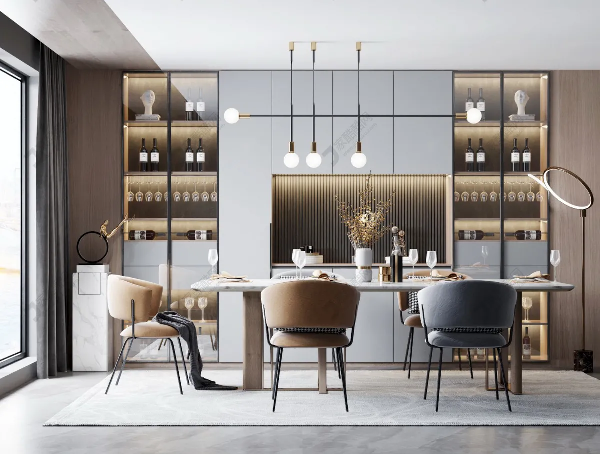 DINING ROOM – VRAY – 3DS MAX – 013