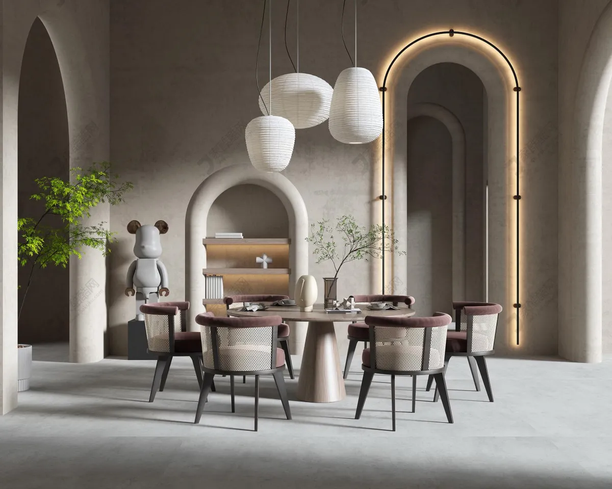DINING ROOM – VRAY – 3DS MAX – 039