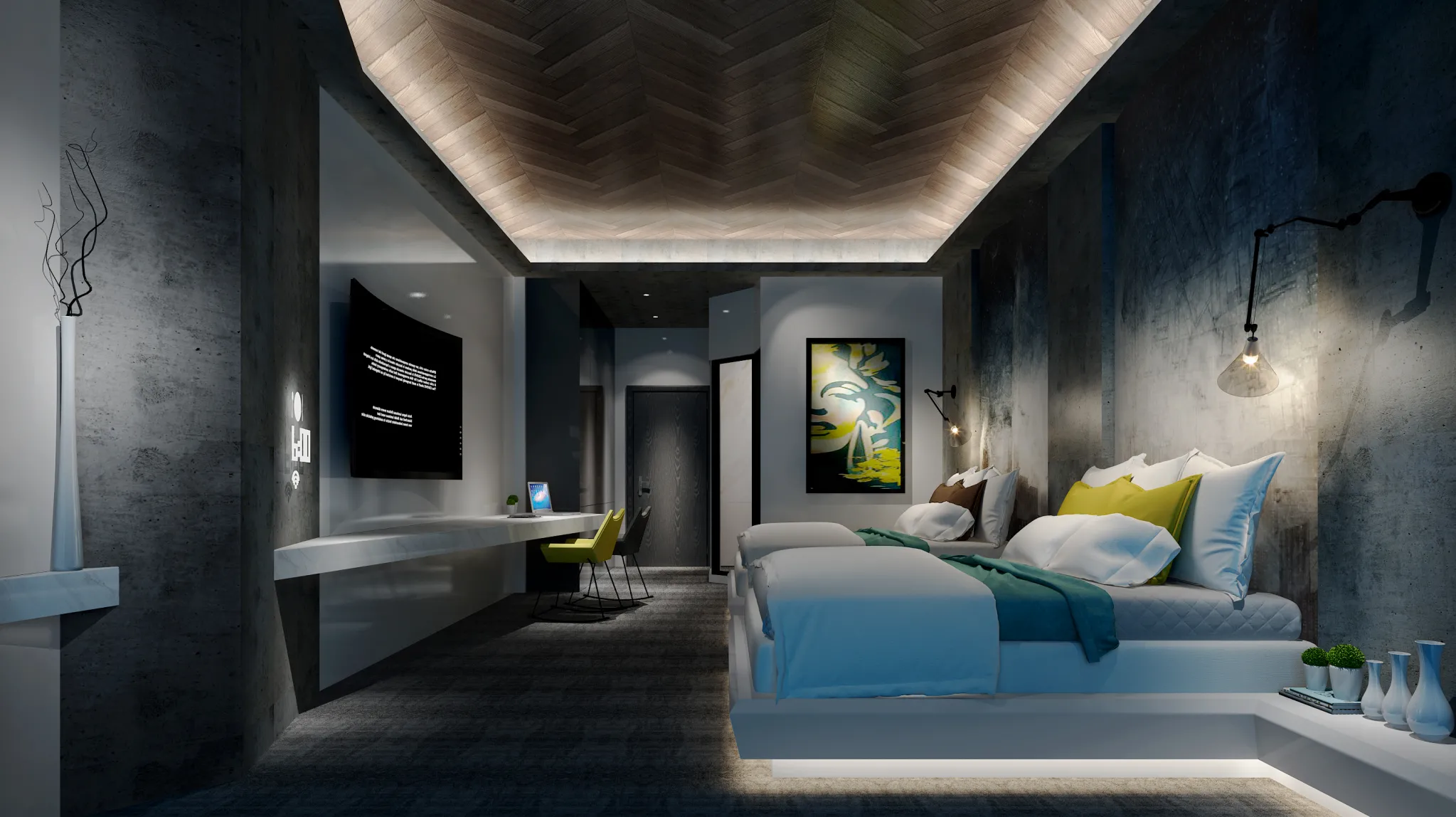 TZ INTERIOR DESIGN 2021 (VRAY) – 14. HOTEL ROOM – 35