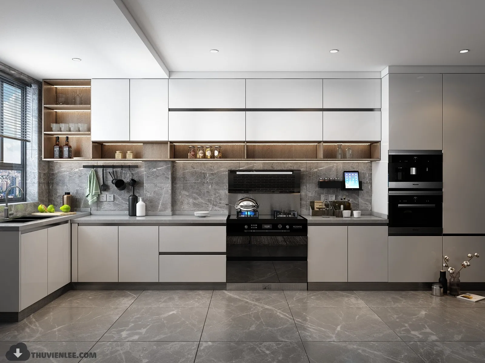 PRO 3D SCENE – KITCHEN 3D BLOCK – 016