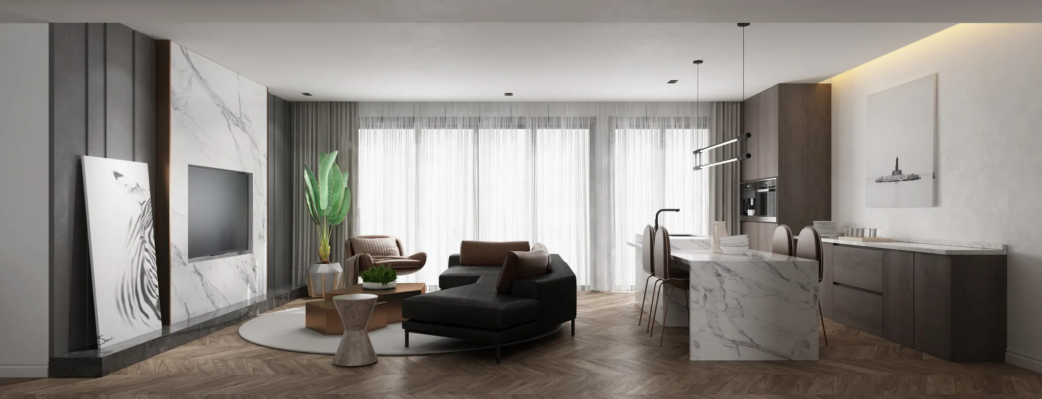 DESMOD INTERIOR 2021 (VRAY) – 1. LIVING ROOM – MODERN – 101