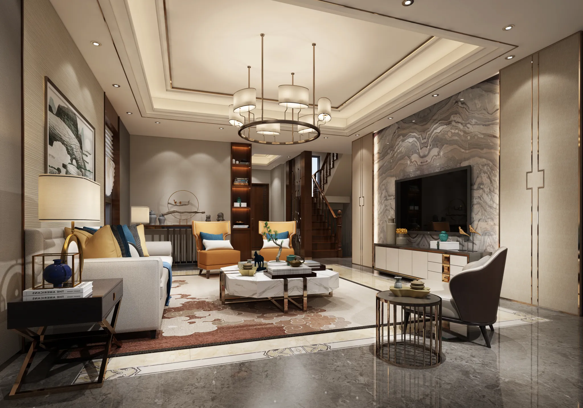 DESMOD INTERIOR 2021 (VRAY) – 4. LIVING ROOM – CHINESE – 051