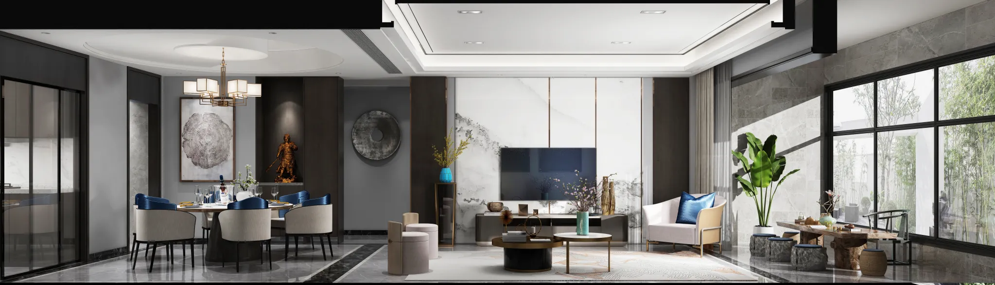 DESMOD INTERIOR 2021 (VRAY) – 4. LIVING ROOM – CHINESE – 070