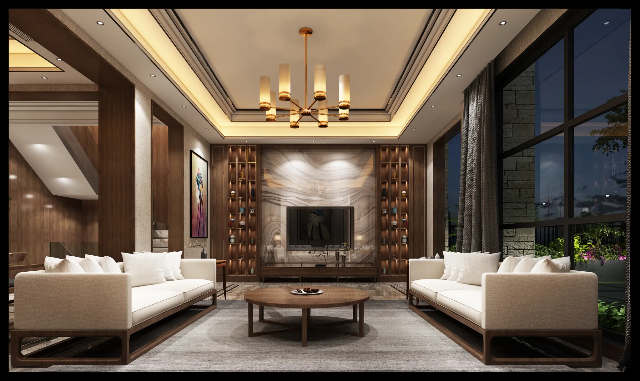 DESMOD INTERIOR 2021 (VRAY) – 4. LIVING ROOM – CHINESE – 079