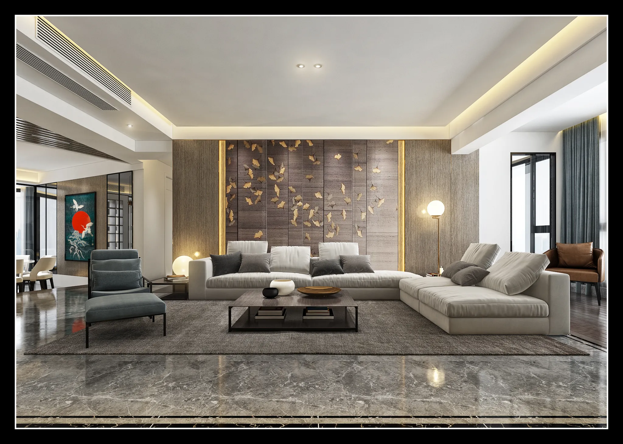 DESMOD INTERIOR 2021 (VRAY) – 4. LIVING ROOM – CHINESE – 081