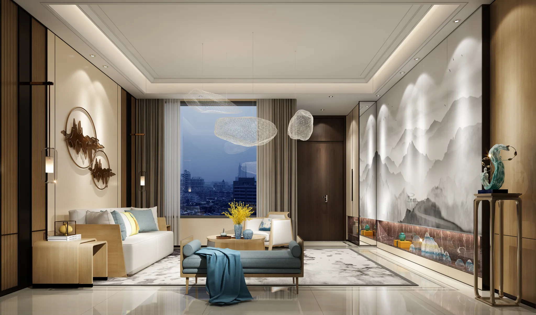 DESMOD INTERIOR 2021 (VRAY) – 4. LIVING ROOM – CHINESE – 086
