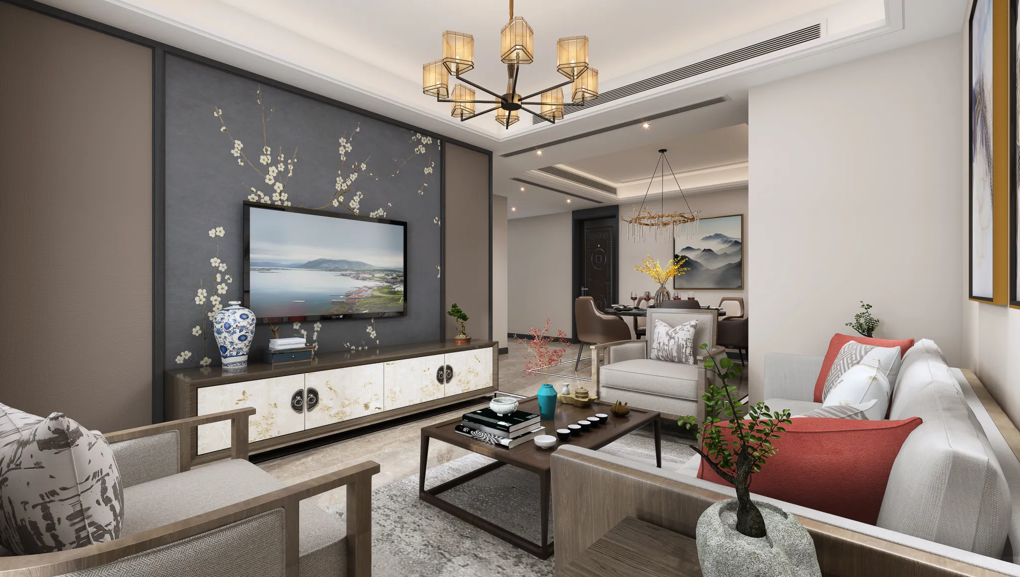 DESMOD INTERIOR 2021 (VRAY) – 4. LIVING ROOM – CHINESE – 096