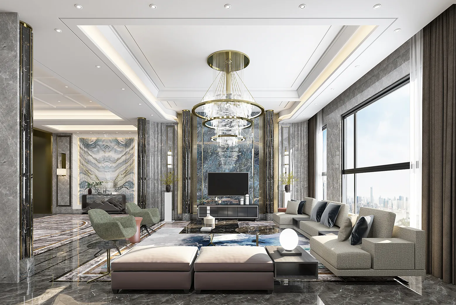 DESMOD INTERIOR 2021 (VRAY) – 4. LIVING ROOM – CHINESE – 108