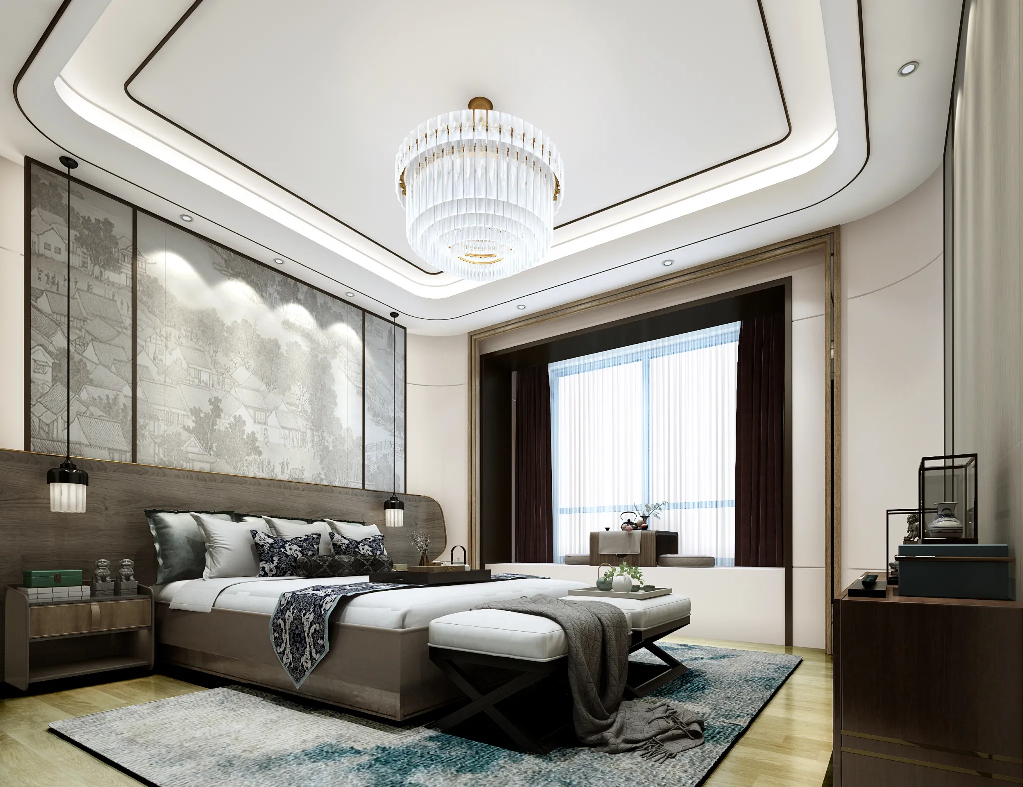 DESMOD INTERIOR 2021 (VRAY)/5. BEDROOM – 2. CHINESE STYLES – 001
