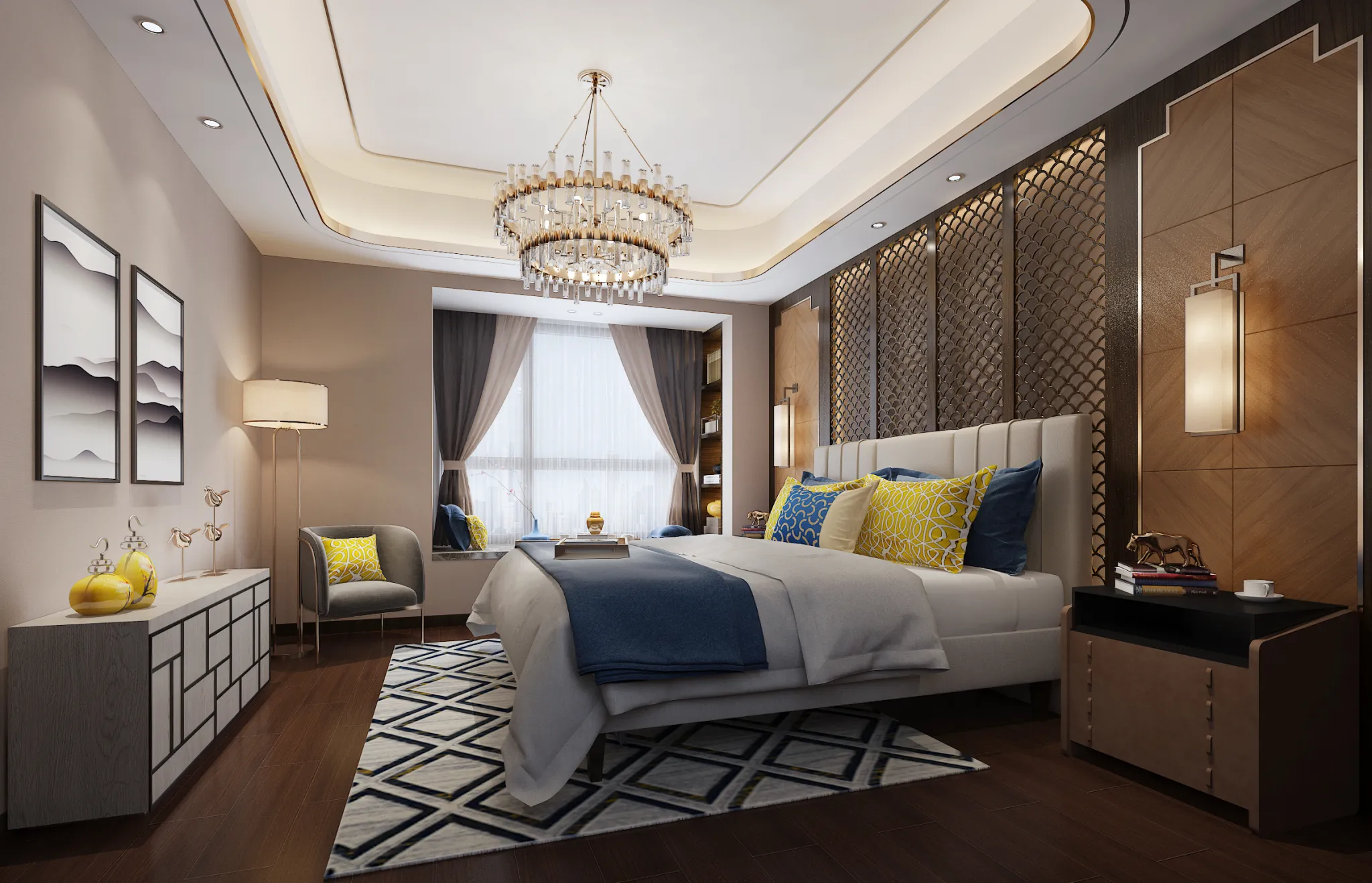 DESMOD INTERIOR 2021 (VRAY)/5. BEDROOM – 2. CHINESE STYLES – 014