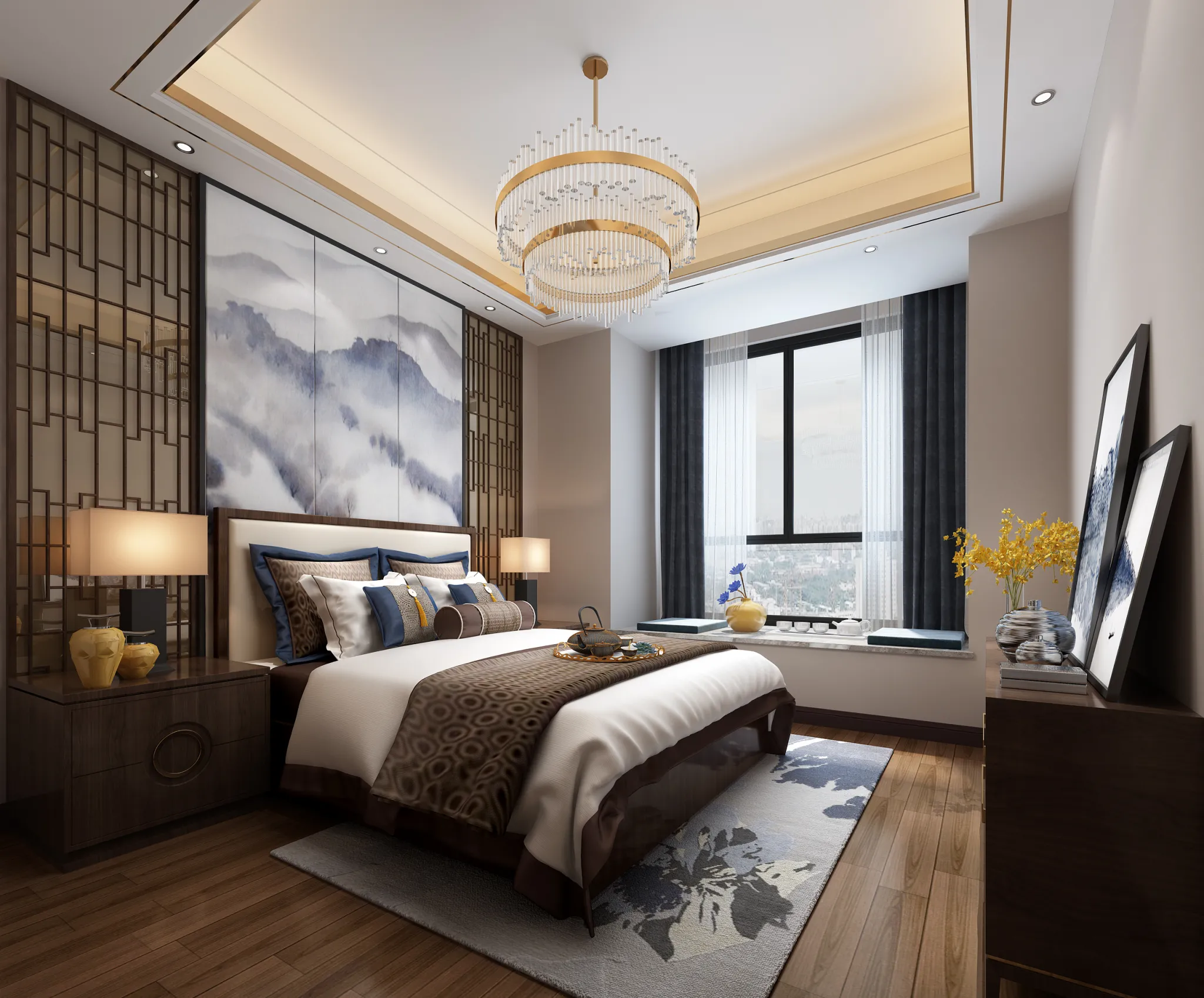 DESMOD INTERIOR 2021 (VRAY)/5. BEDROOM – 2. CHINESE STYLES – 016
