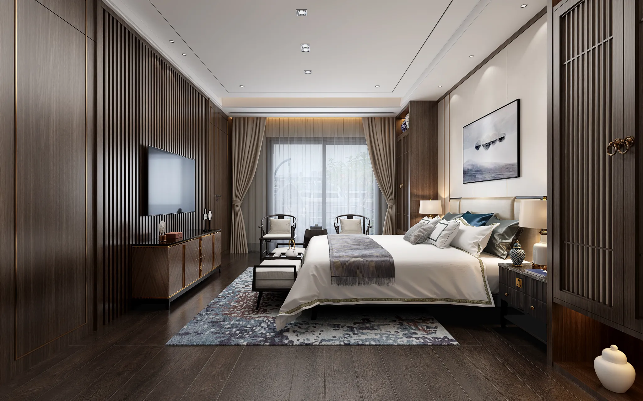 DESMOD INTERIOR 2021 (VRAY)/5. BEDROOM – 2. CHINESE STYLES – 017