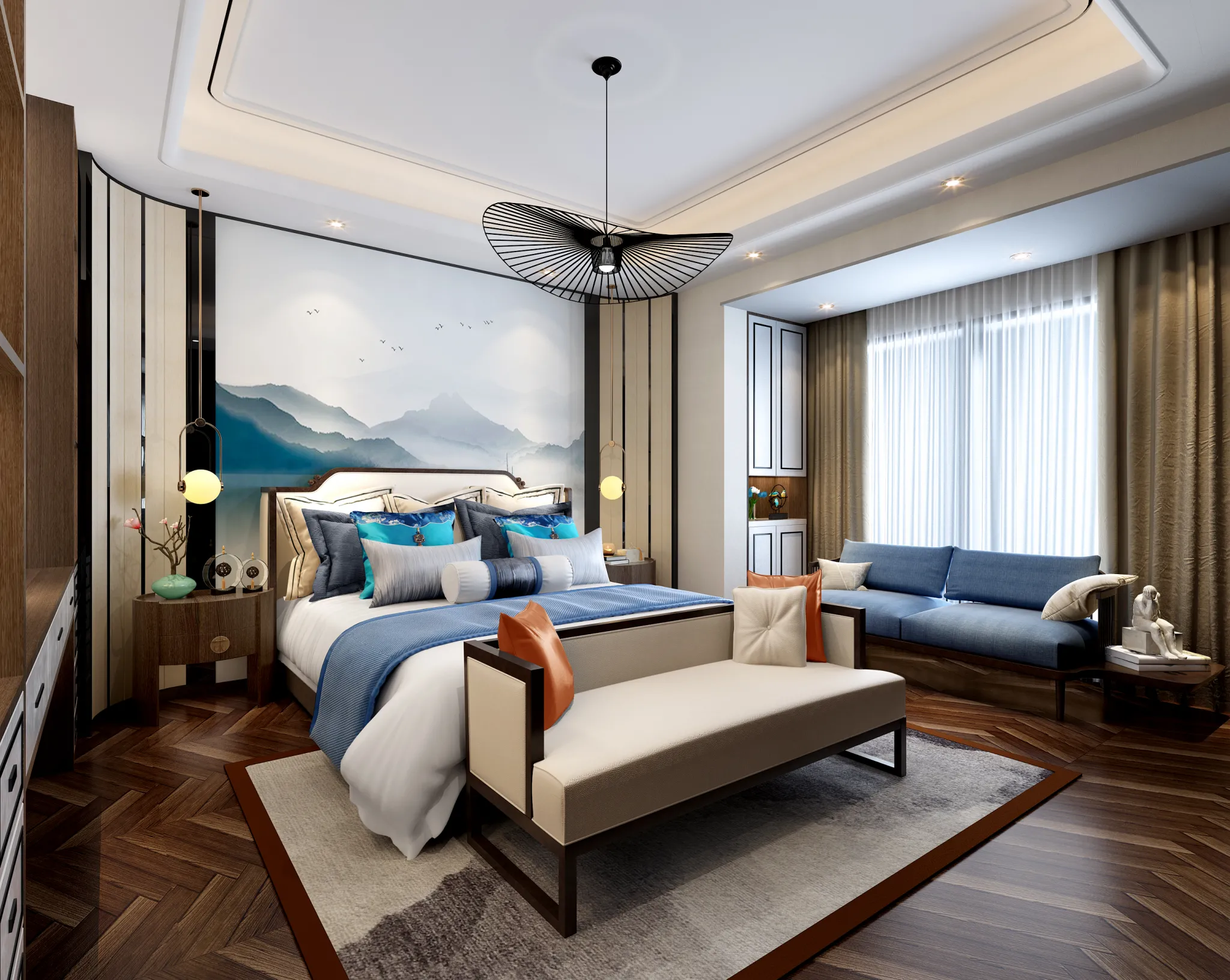 DESMOD INTERIOR 2021 (VRAY)/5. BEDROOM – 2. CHINESE STYLES – 020