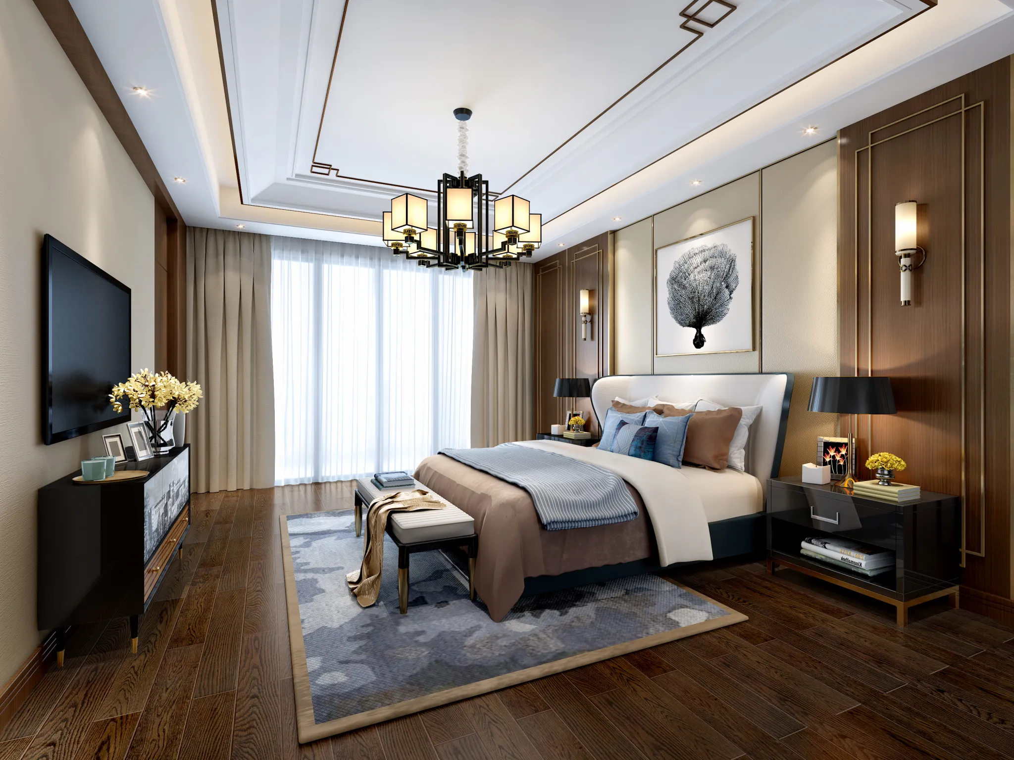 DESMOD INTERIOR 2021 (VRAY)/5. BEDROOM – 2. CHINESE STYLES – 022